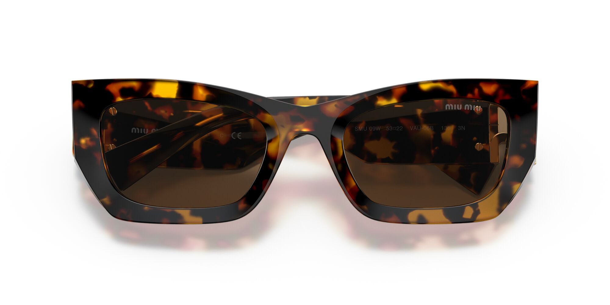 MIU MIU, 0MU 09WS, VAU06B Honey Havana, 53