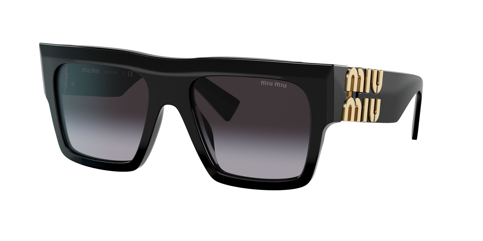 Miu Miu MU 10WS 1AB5D1 Black 55mm Sunglasses | Eye Concepts Australia