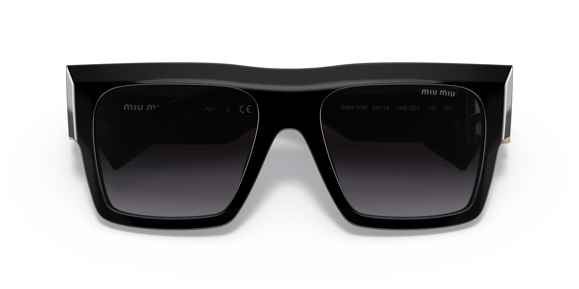 Miu Miu MU 10WS 1AB5D1 Black 55mm Sunglasses | Eye Concepts Australia