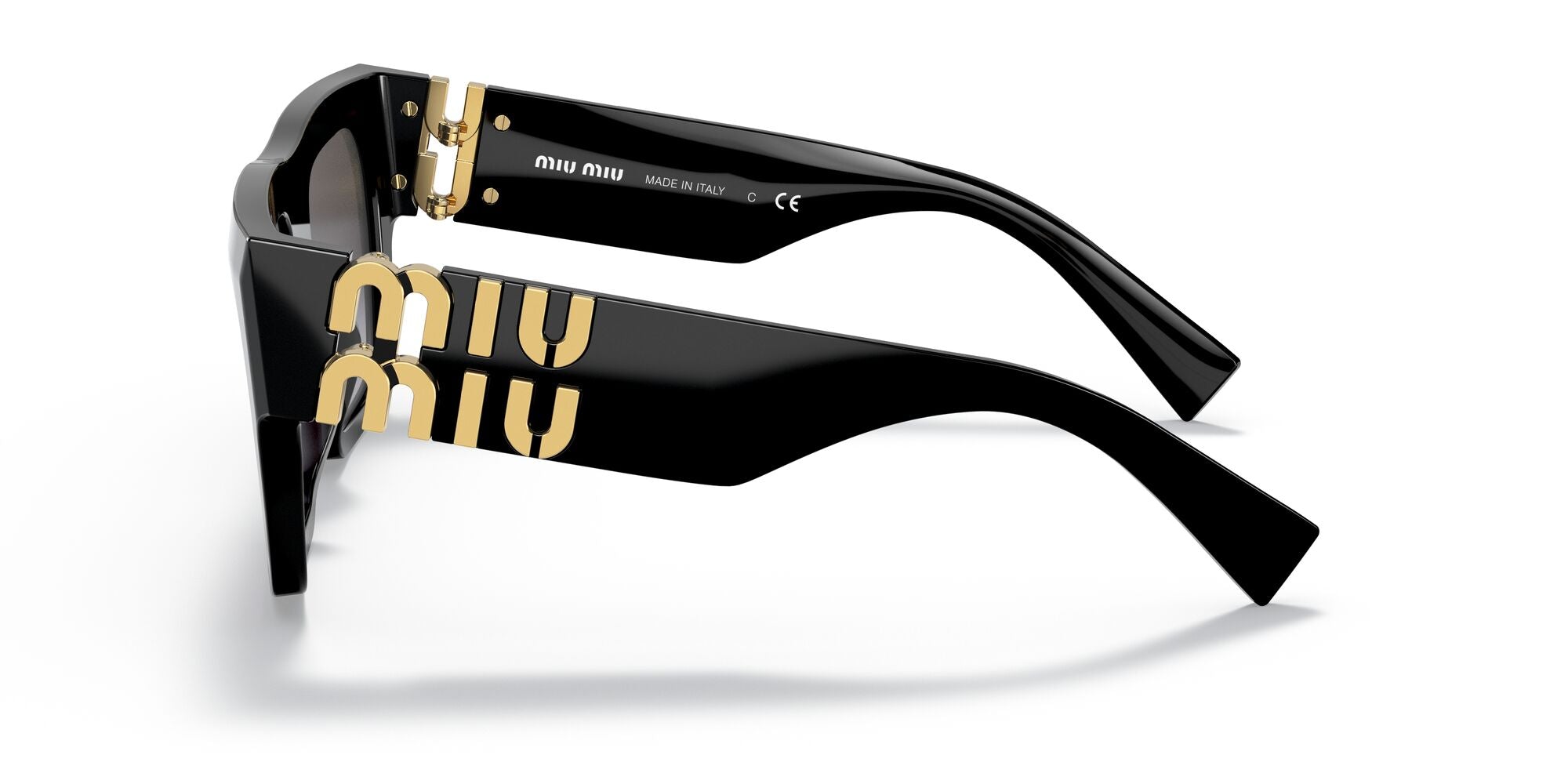 Miu Miu MU 10WS 1AB5D1 Black 55mm Sunglasses | Eye Concepts Australia