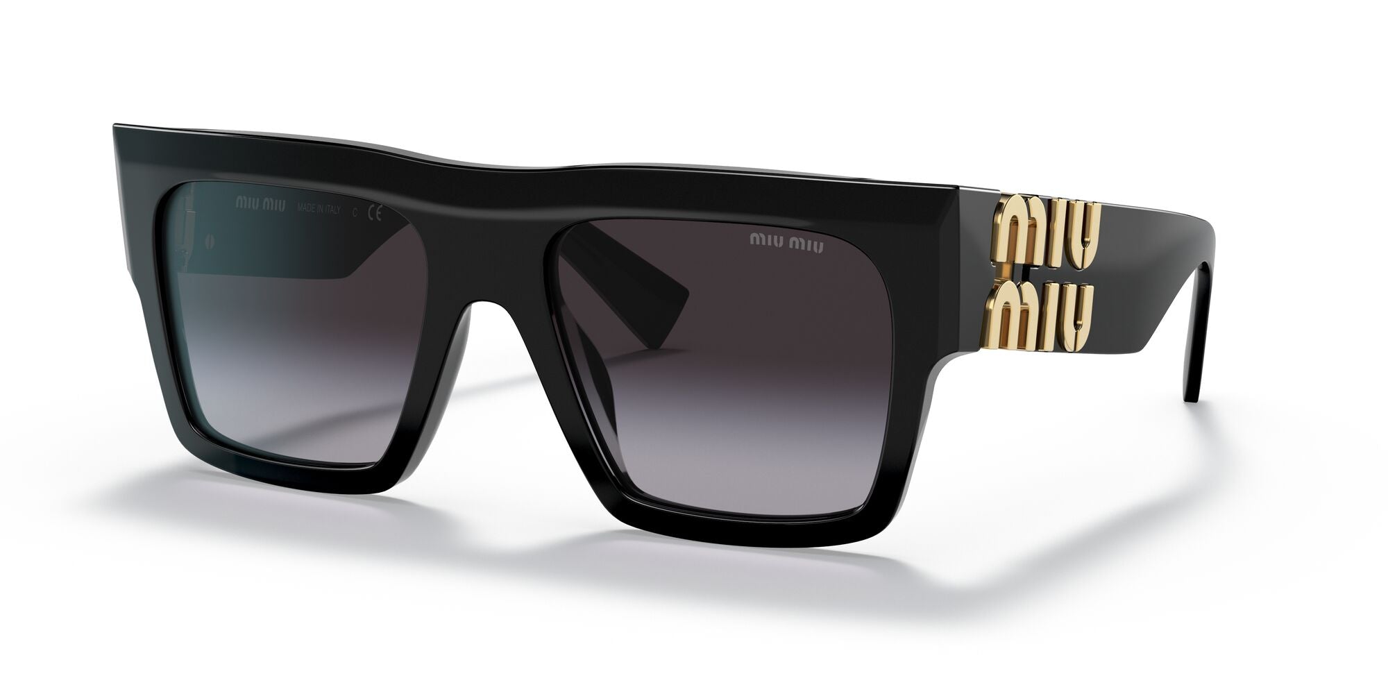 Miu Miu MU 10WS 1AB5D1 Black 55mm Sunglasses | Eye Concepts Australia