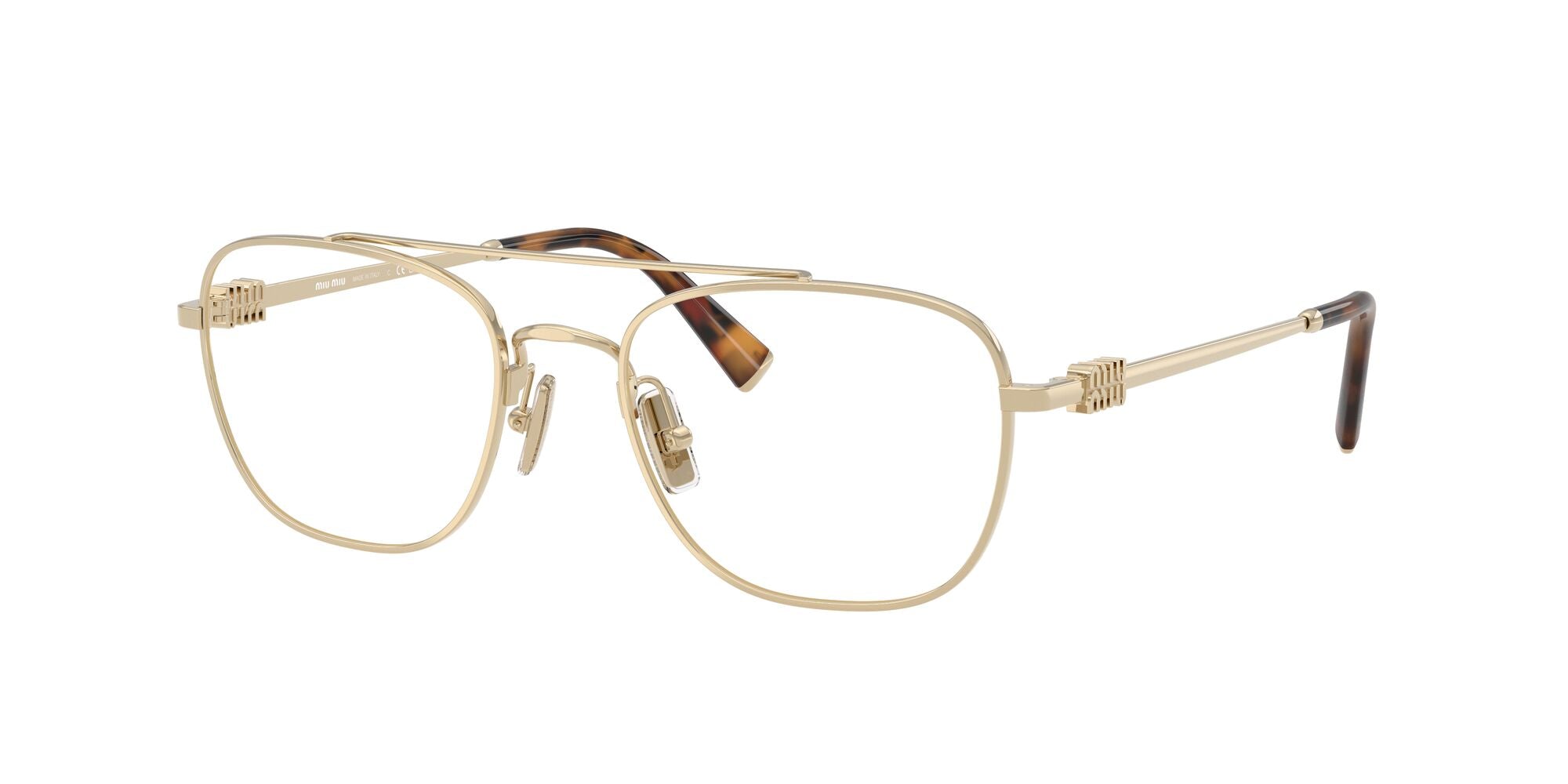 Miu Miu MU 51WV ZVN1O1 Pale Gold 53mm Sunglasses | Eye Concepts Australia