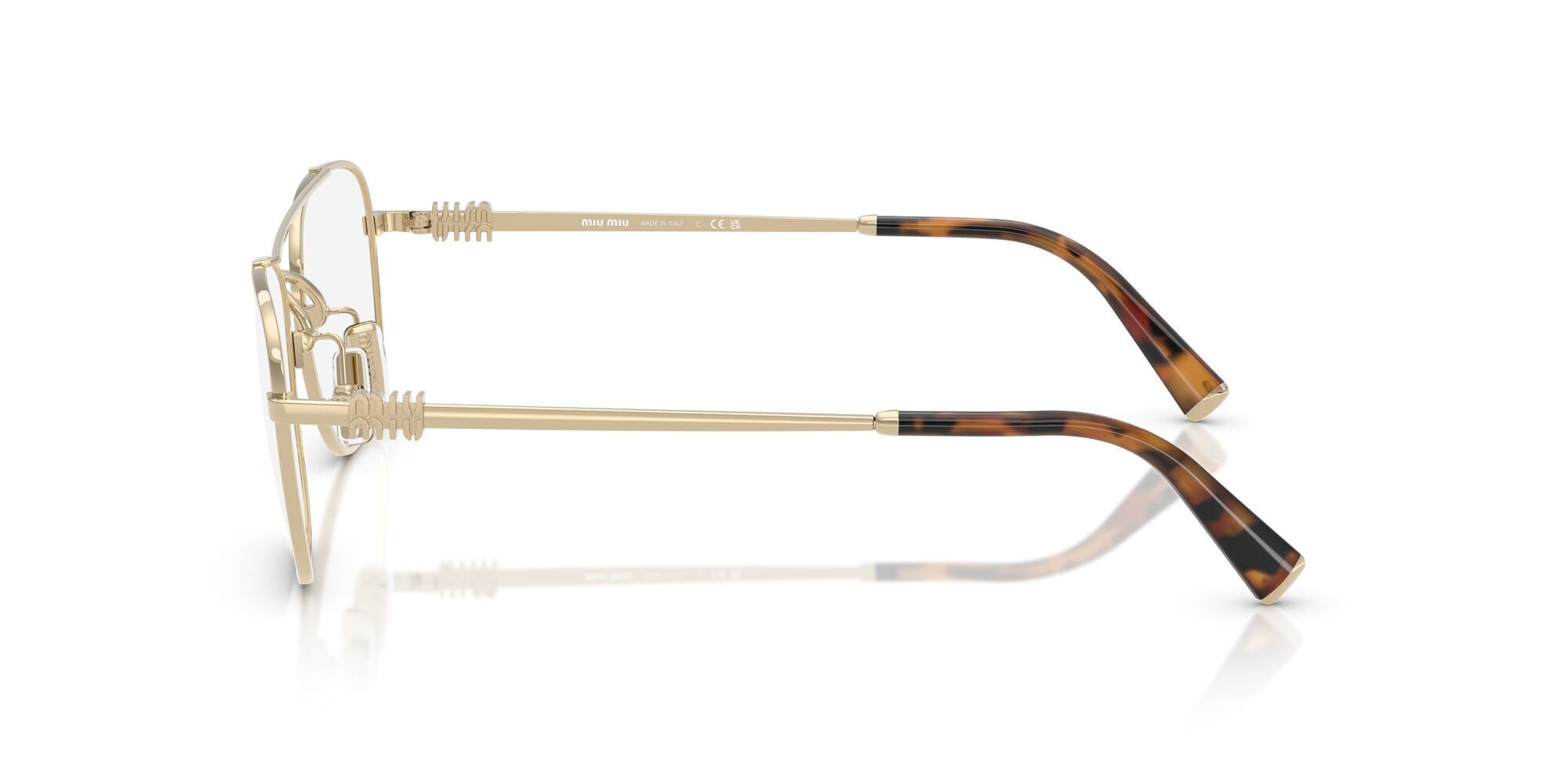Miu Miu MU 51WV ZVN1O1 Pale Gold 53mm Sunglasses | Eye Concepts Australia