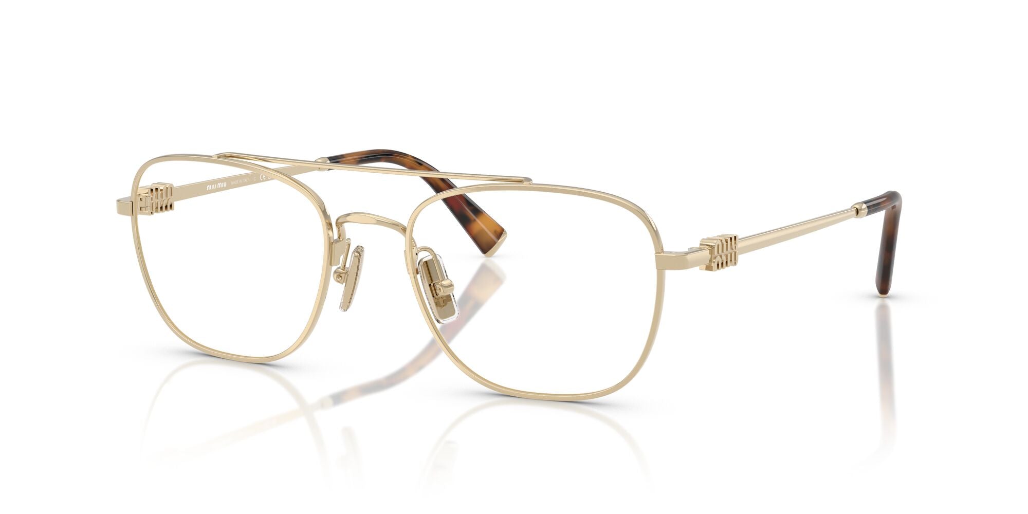 Miu Miu MU 51WV ZVN1O1 Pale Gold 53mm Sunglasses | Eye Concepts Australia