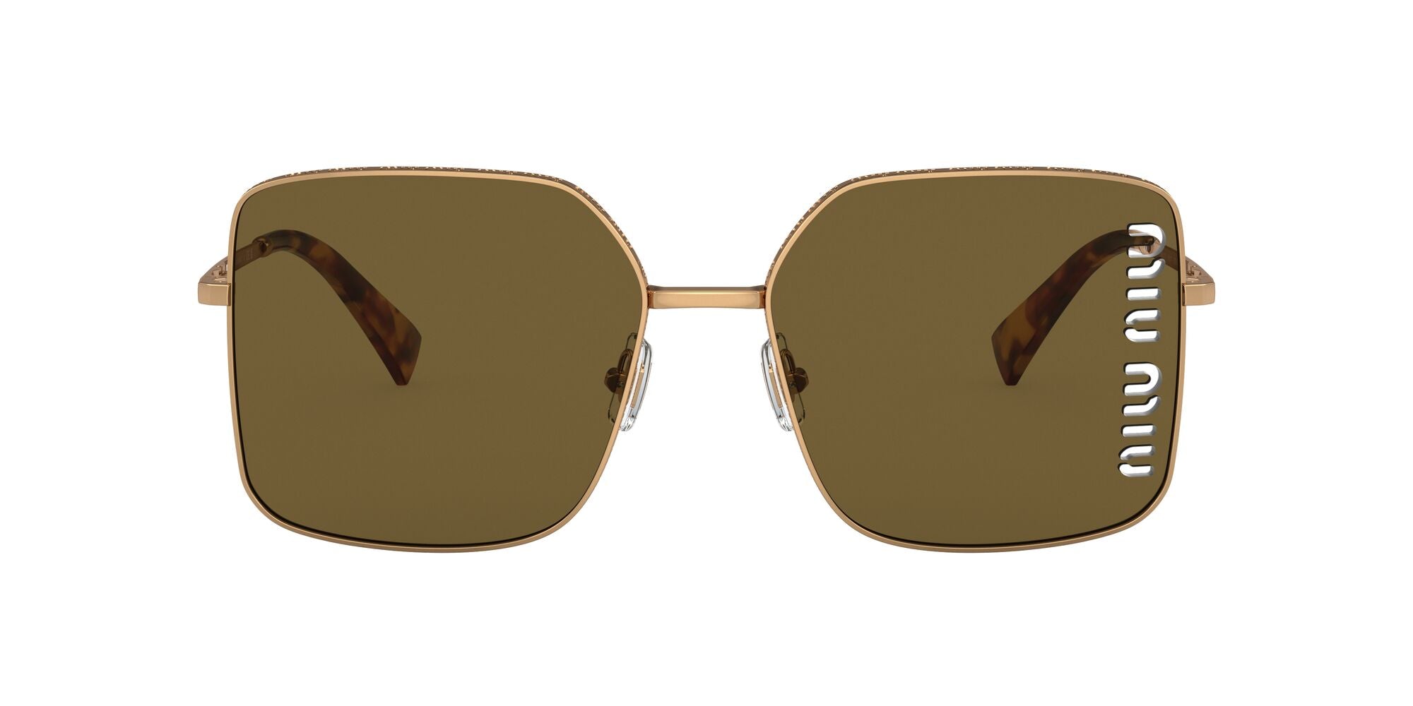 Miu Miu MU 51YS 7OE01T Antique Gold 60mm Sunglasses | Eye Concepts Australia