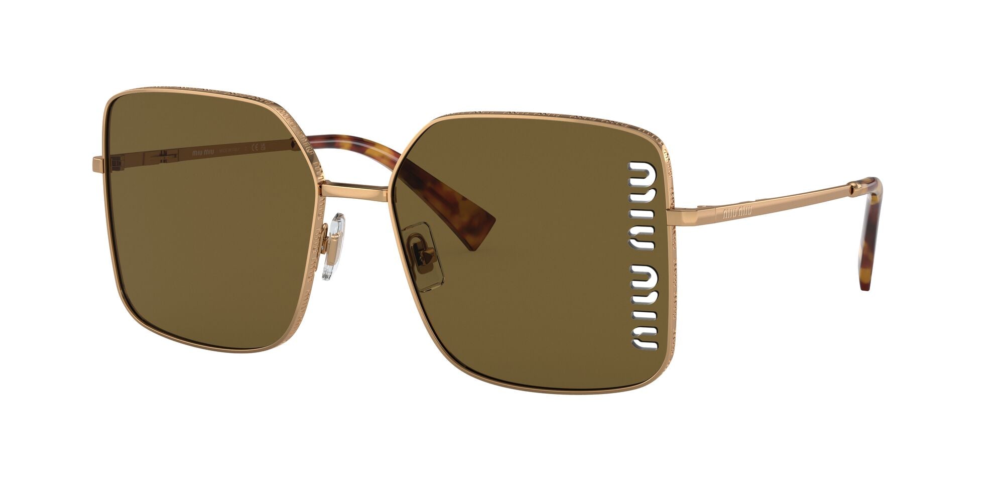 Miu Miu MU 51YS 7OE01T Antique Gold 60mm Sunglasses | Eye Concepts Australia