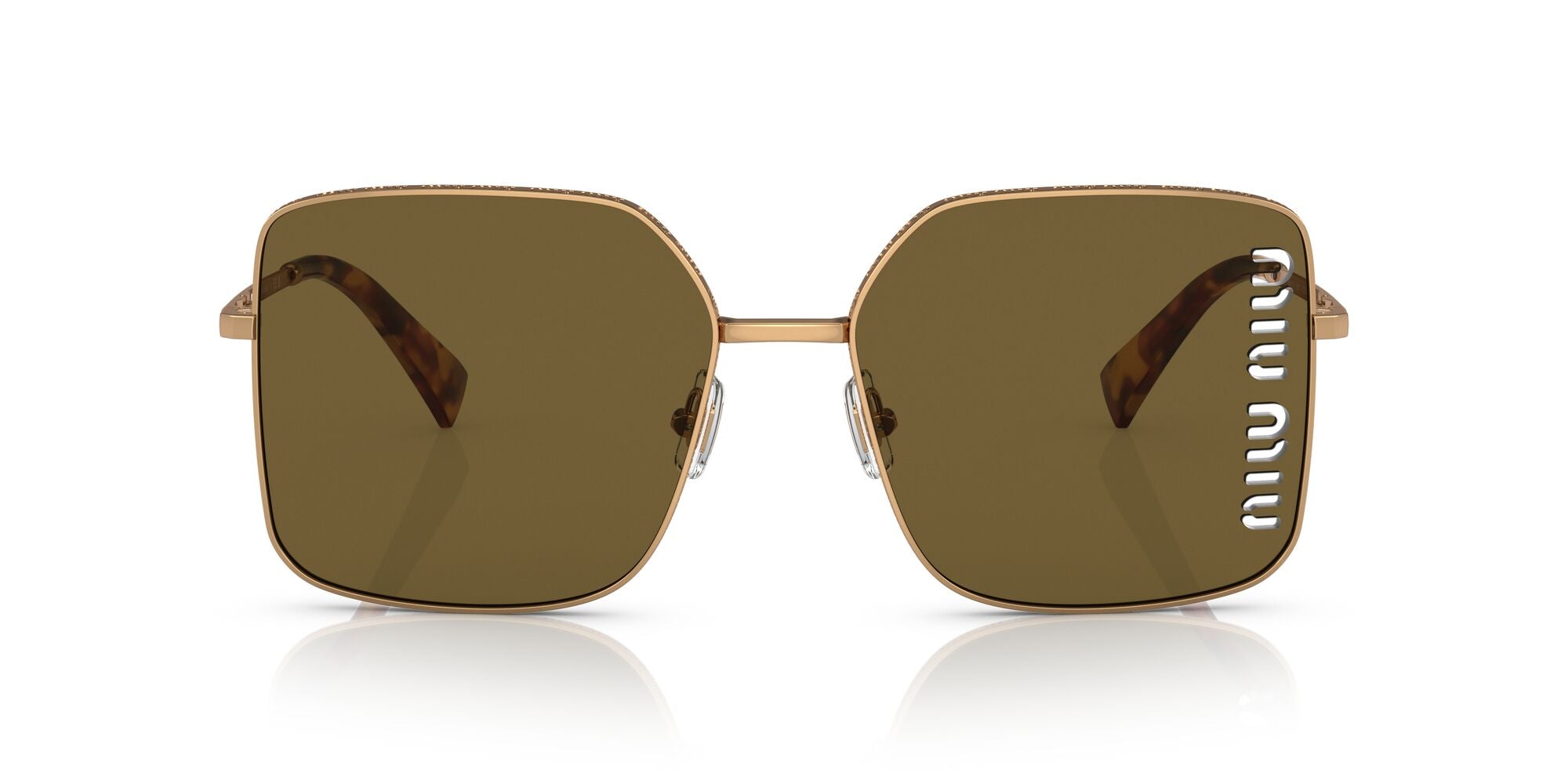Miu Miu MU 51YS 7OE01T Antique Gold 60mm Sunglasses | Eye Concepts Australia