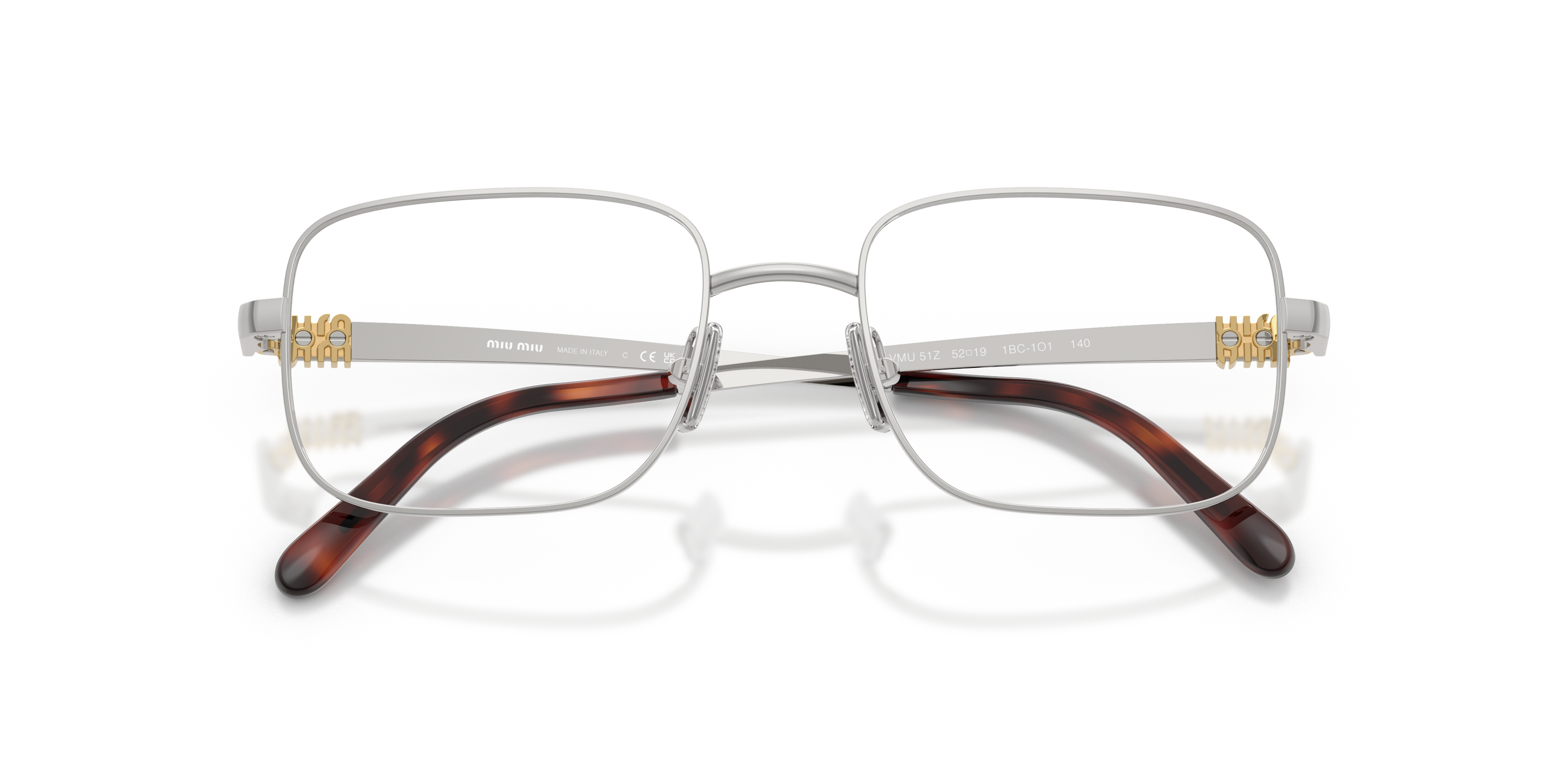 Miu Miu MU 51ZV Eyeglasses | Silver 1BC1O1 52mm