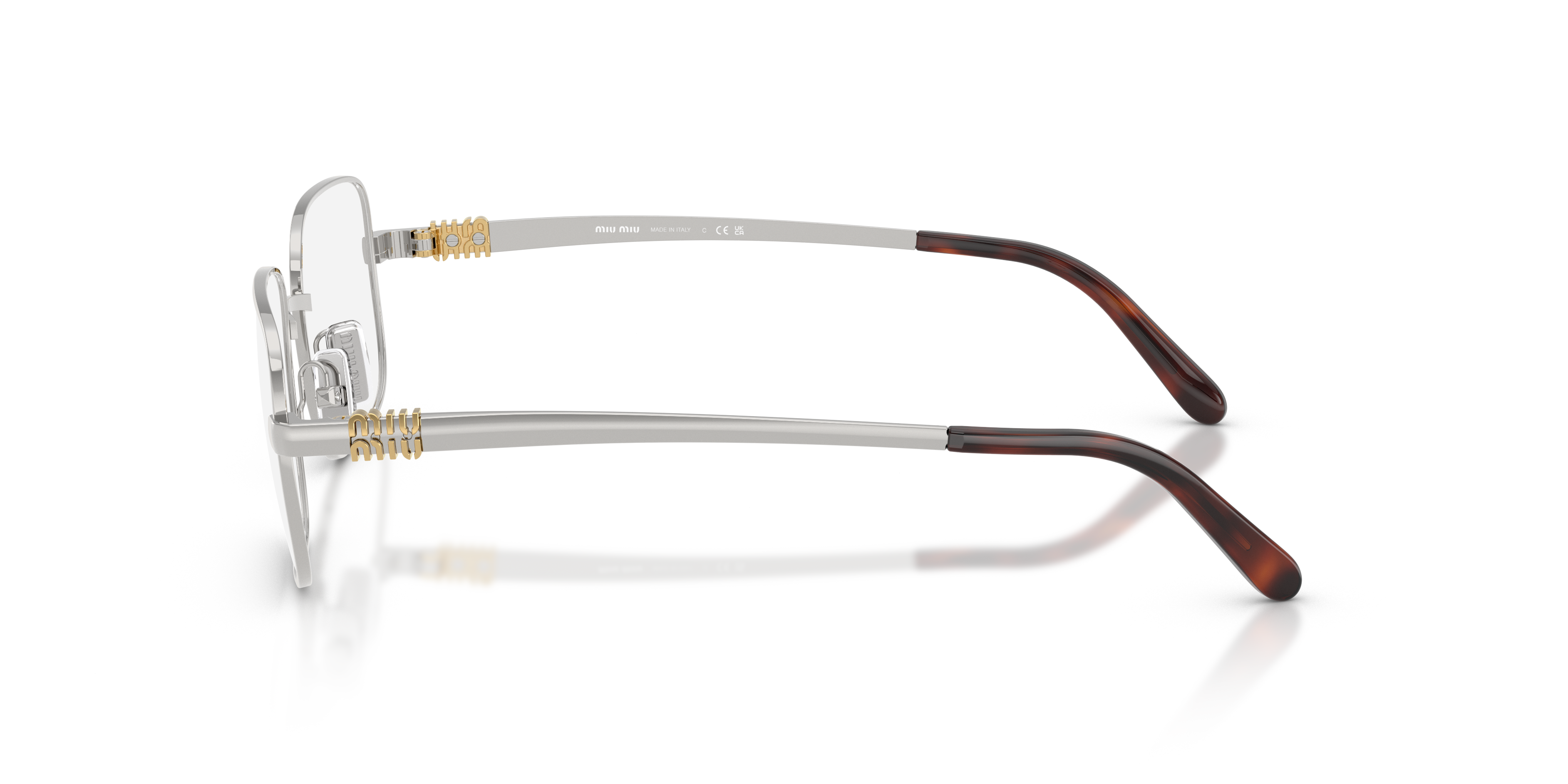Miu Miu MU 51ZV Eyeglasses | Silver 1BC1O1 52mm