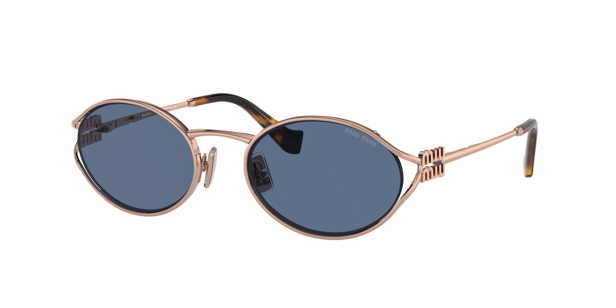 Miu Miu MU 52YS ZVF1V1 Pink Gold 54mm Sunglasses | Eye Concepts Australia