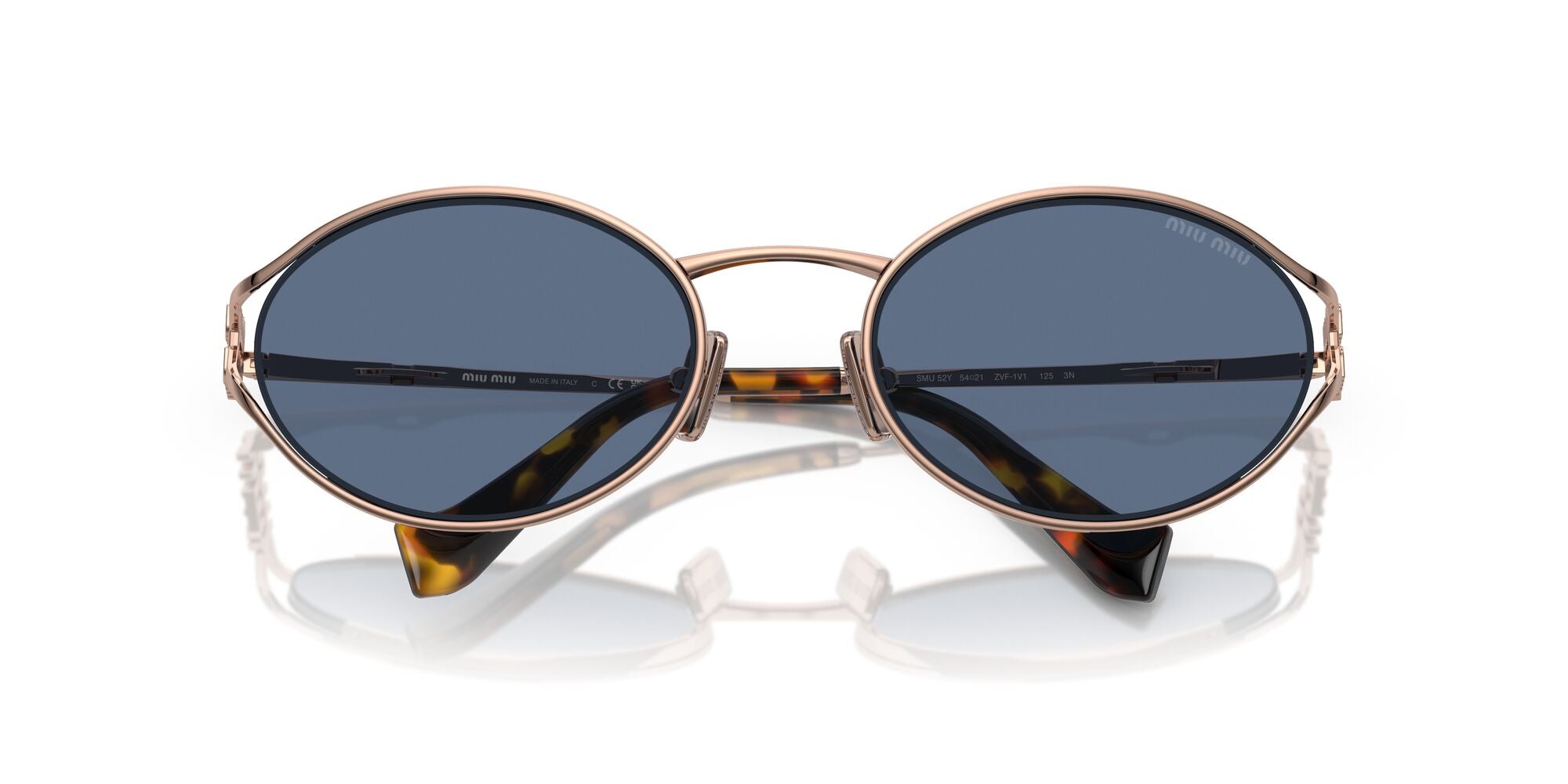 Miu Miu MU 52YS ZVF1V1 Pink Gold 54mm Sunglasses | Eye Concepts Australia