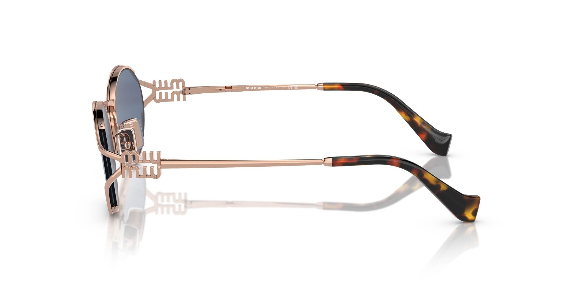 Miu Miu MU 52YS ZVF1V1 Pink Gold 54mm Sunglasses | Eye Concepts Australia