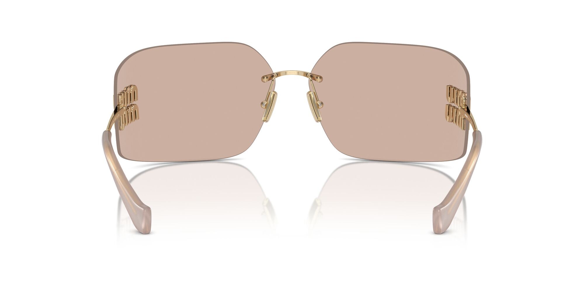 Miu Miu MU 54YS ZVN20F Pale Gold 80mm Sunglasses | Eye Concepts Australia