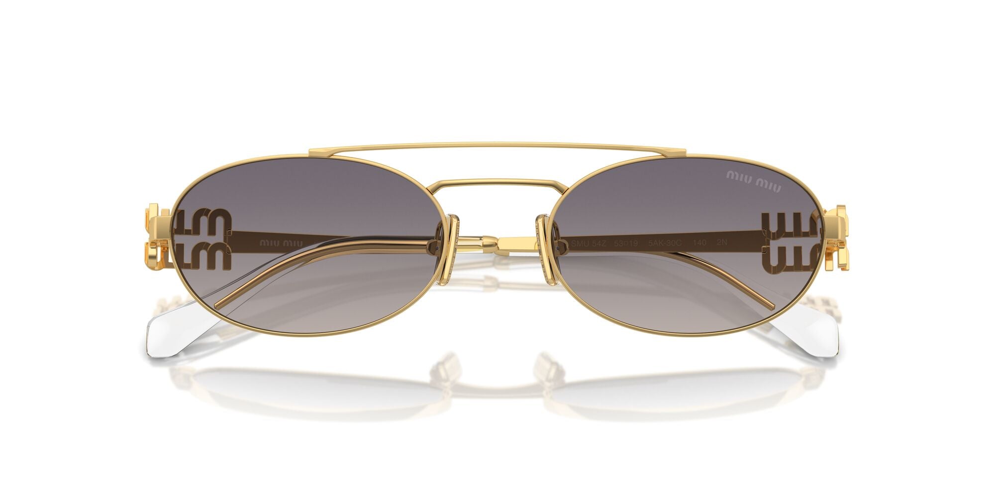 Miu Miu MU 54ZS 5AK30C Gold 53mm Sunglasses | Eye Concepts Australia