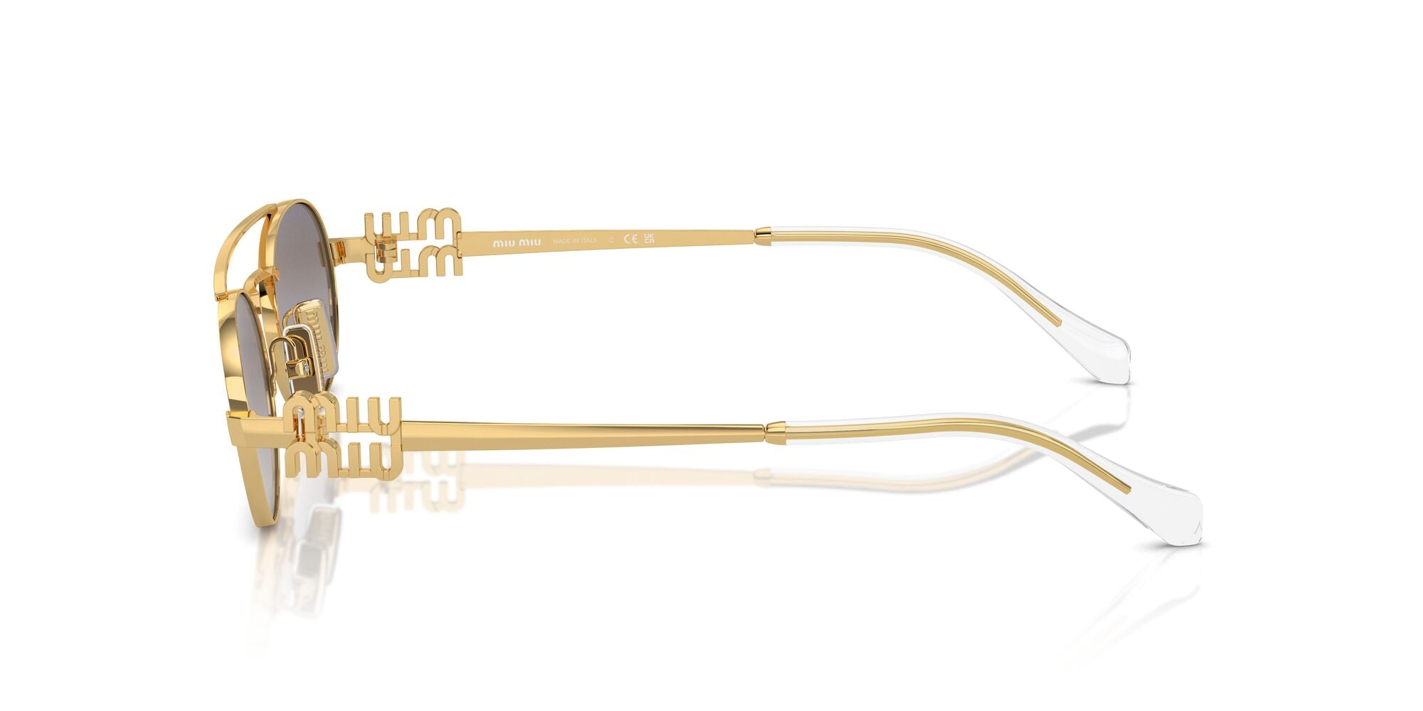 Miu Miu MU 54ZS 5AK30C Gold 53mm Sunglasses | Eye Concepts Australia