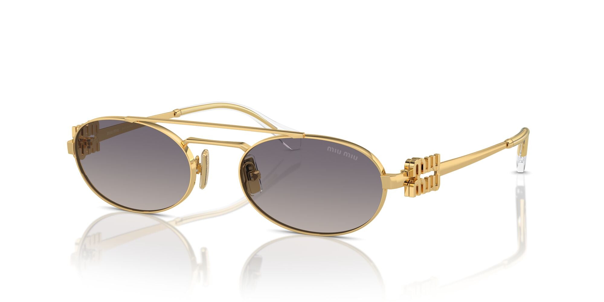 Miu Miu MU 54ZS 5AK30C Gold 53mm Sunglasses | Eye Concepts Australia