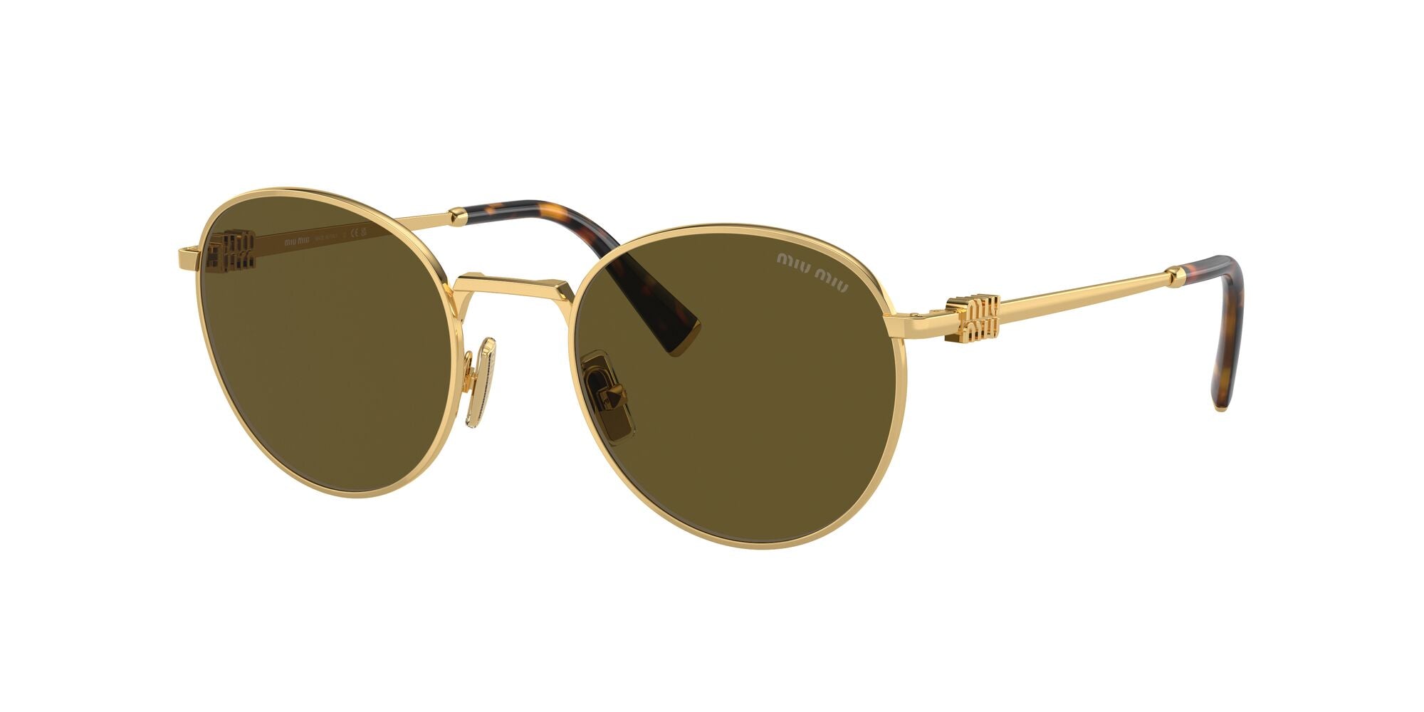 Miu Miu MU 55ZS 5AK09Z Gold 50mm Sunglasses | Eye Concepts Australia