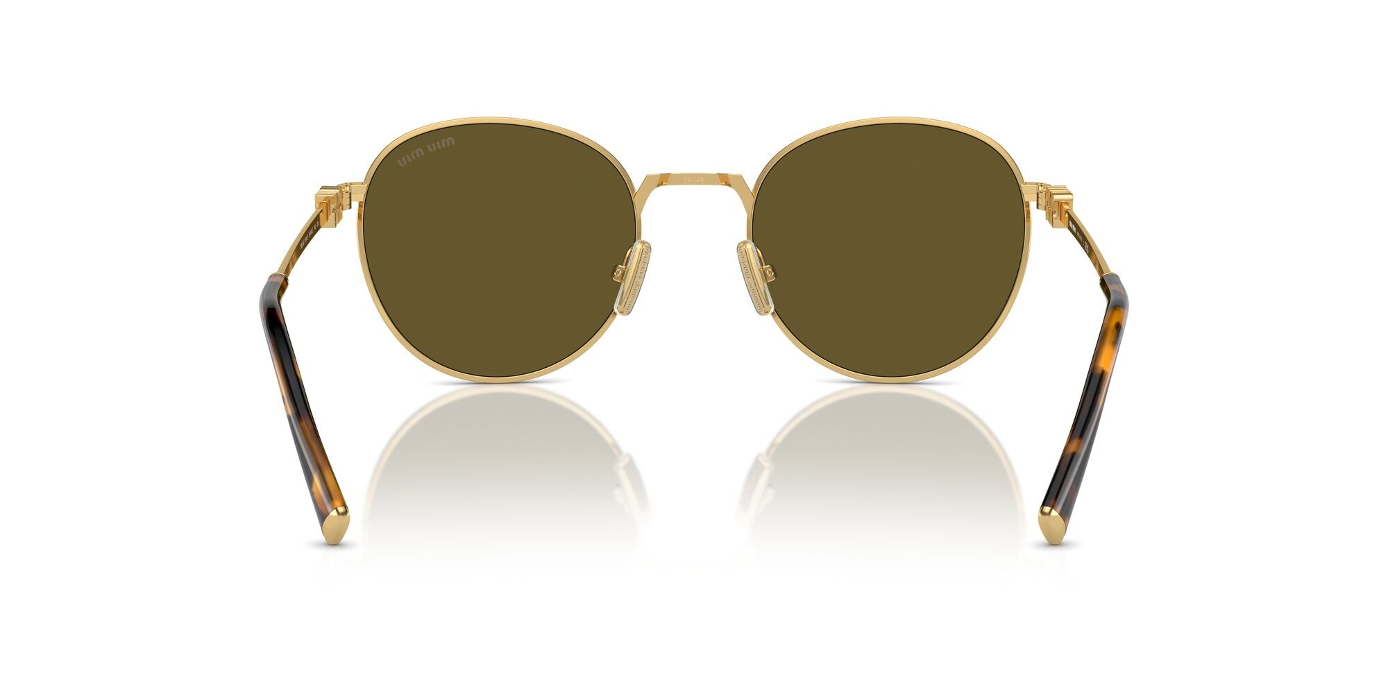 Miu Miu MU 55ZS 5AK09Z Gold 50mm Sunglasses | Eye Concepts Australia