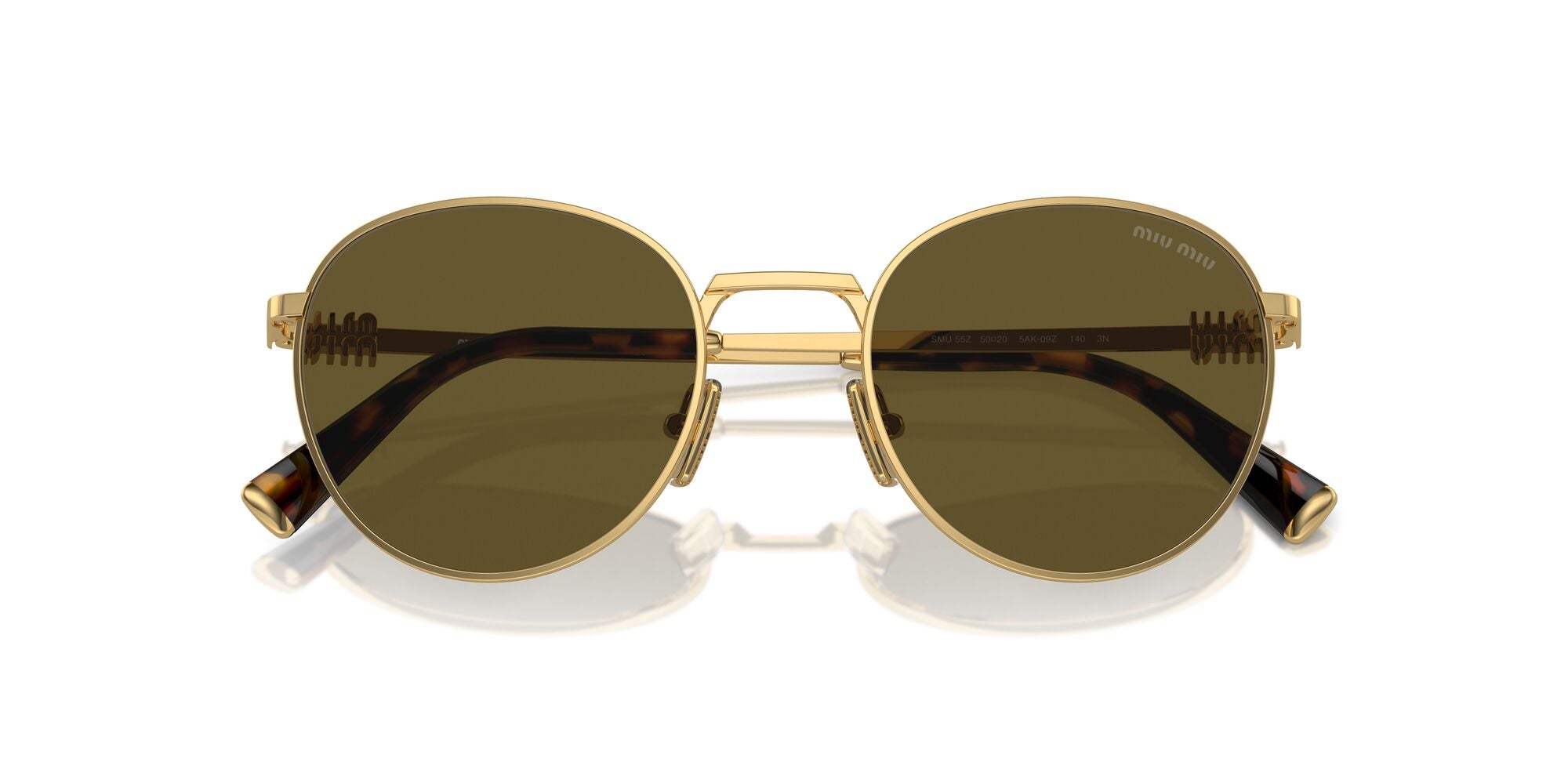 Miu Miu MU 55ZS 5AK09Z Gold 50mm Sunglasses | Eye Concepts Australia