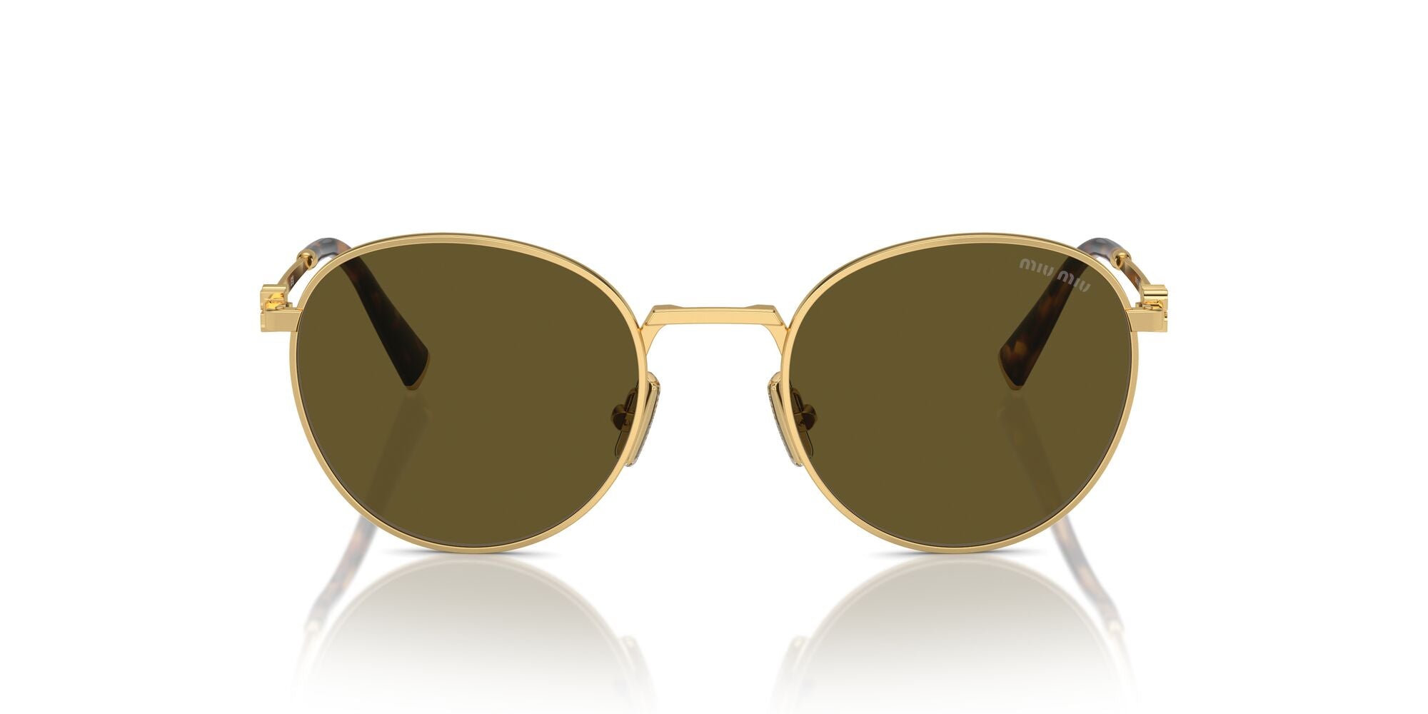 Miu Miu MU 55ZS 5AK09Z Gold 50mm Sunglasses | Eye Concepts Australia