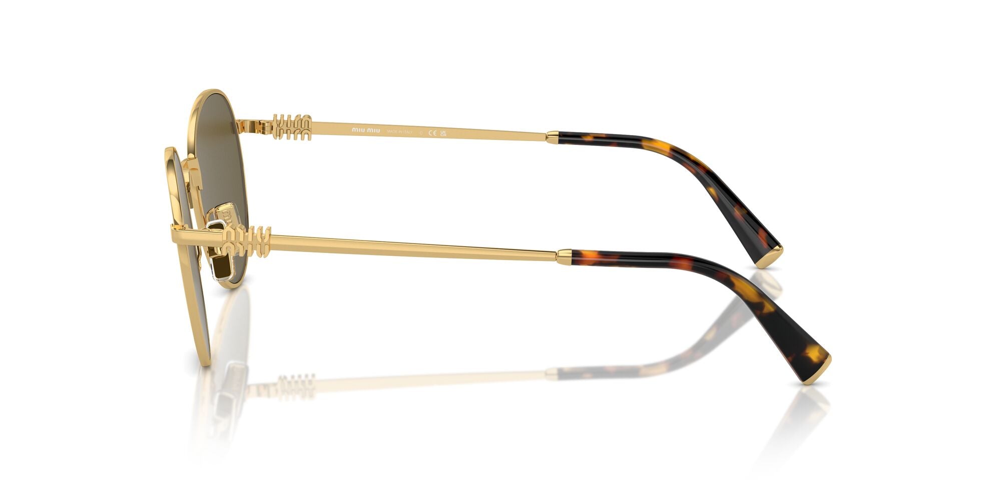 Miu Miu MU 55ZS 5AK09Z Gold 50mm Sunglasses | Eye Concepts Australia
