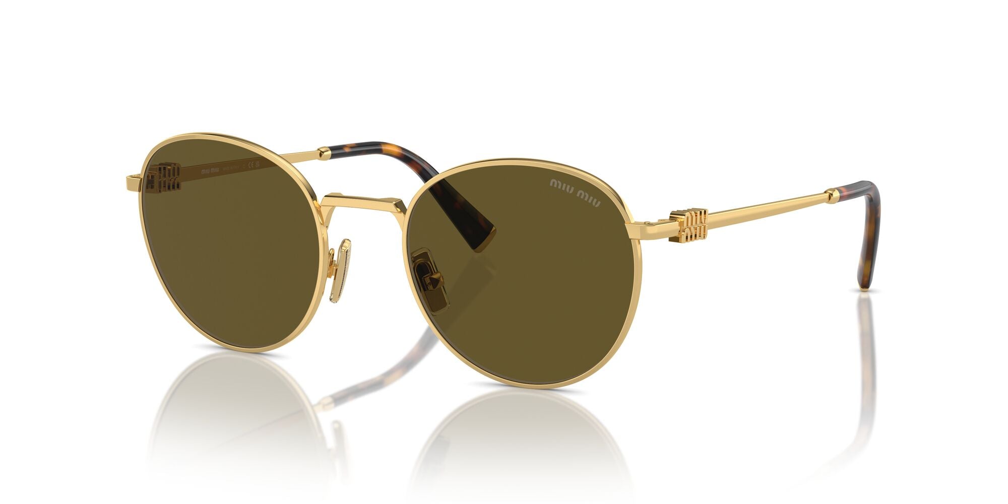 Miu Miu MU 55ZS 5AK09Z Gold 50mm Sunglasses | Eye Concepts Australia