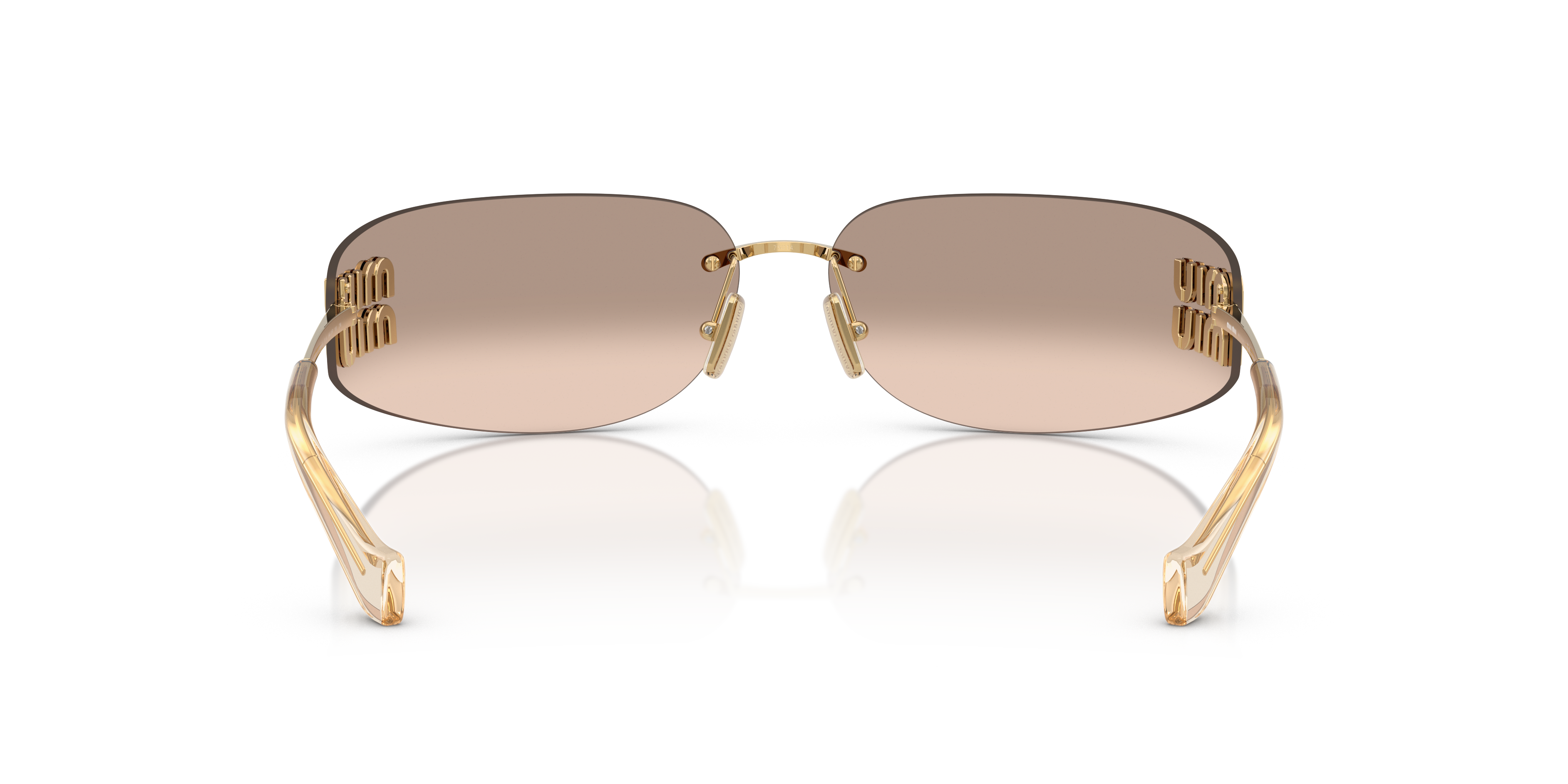 Miu Miu MU A51S 5AK20P Gold 75mm Sunglasses | Eye Concepts Australia