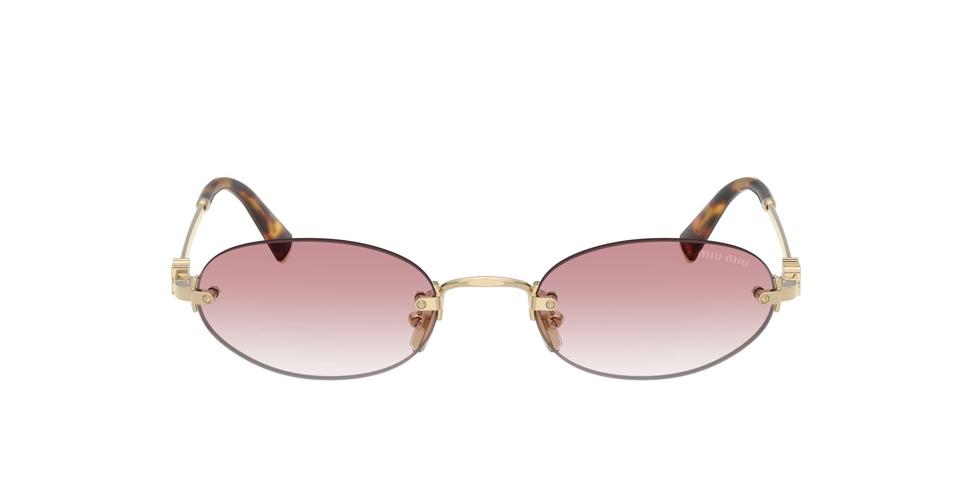 Miu Miu MU A54S ZVN70O Pale Gold 51mm Sunglasses | Eye Concepts Australia