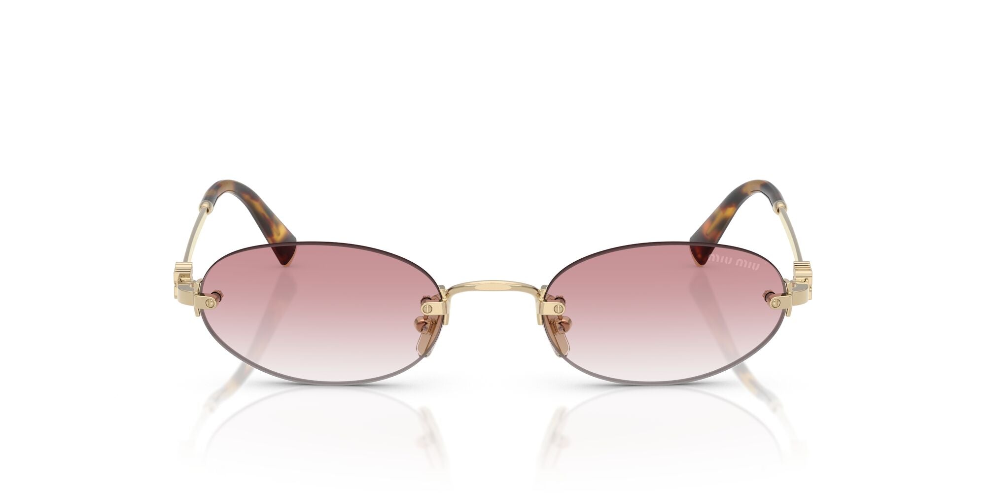 Miu Miu MU A54S ZVN70O Pale Gold 51mm Sunglasses | Eye Concepts Australia