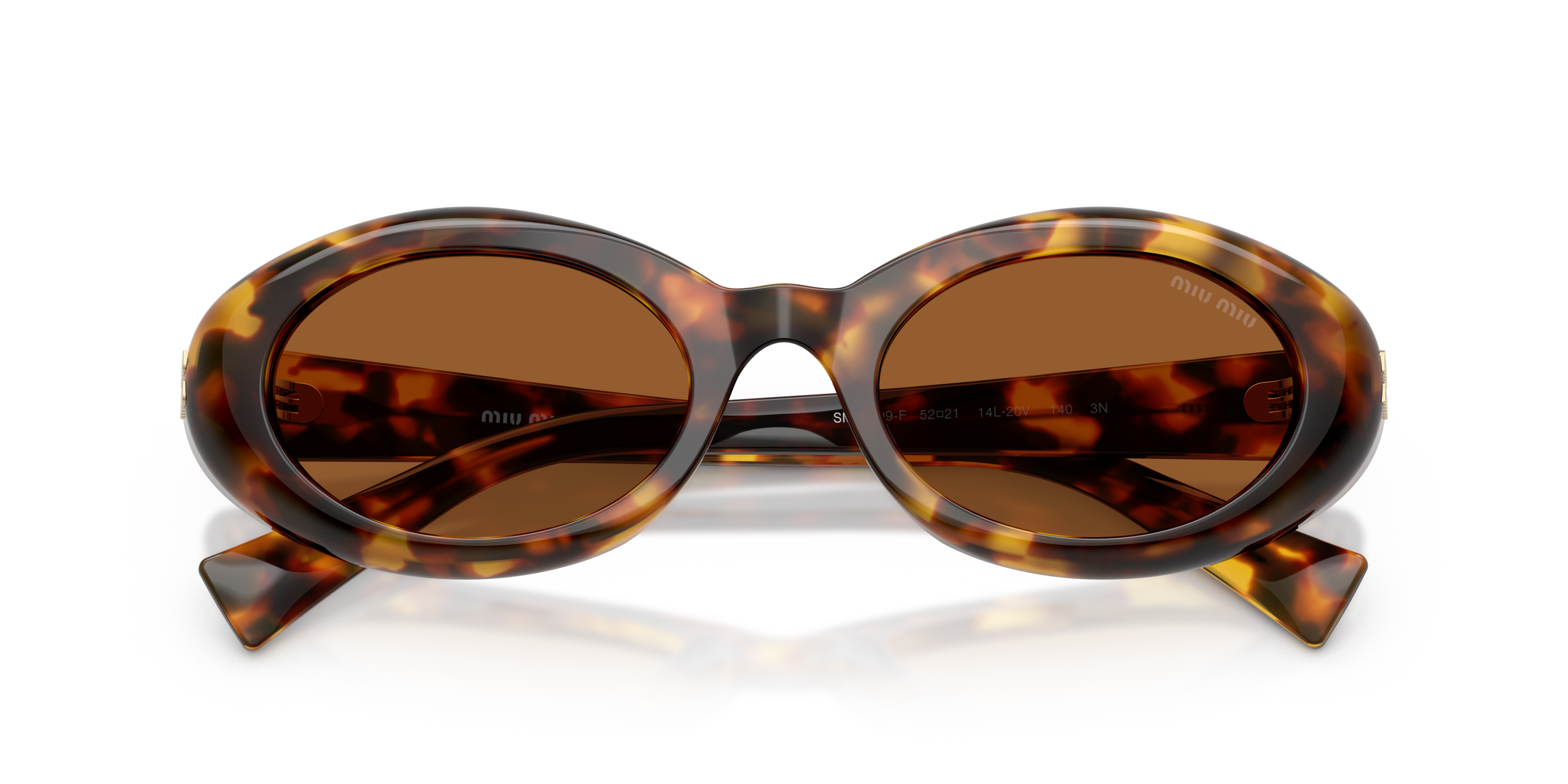 Miu Miu MU B09SF Eyeglasses | Honey Havana 14L20V 52mm