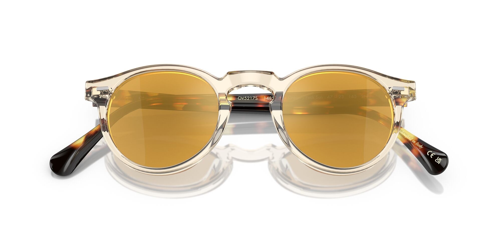 Oliver People, 0OV5217S Gregory Peck, 1485W4 BUFF/DARK TORTOISE BROWN, 47