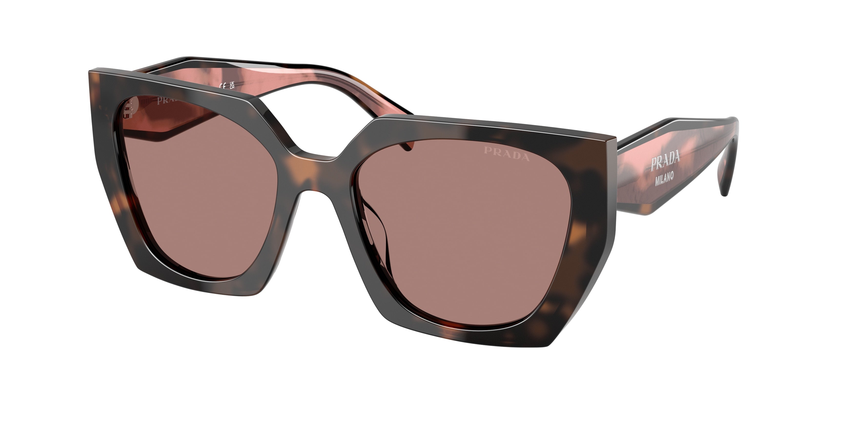 Prada PR 15WS 23A60B Mauve Tortoise 54mm Sunglasses