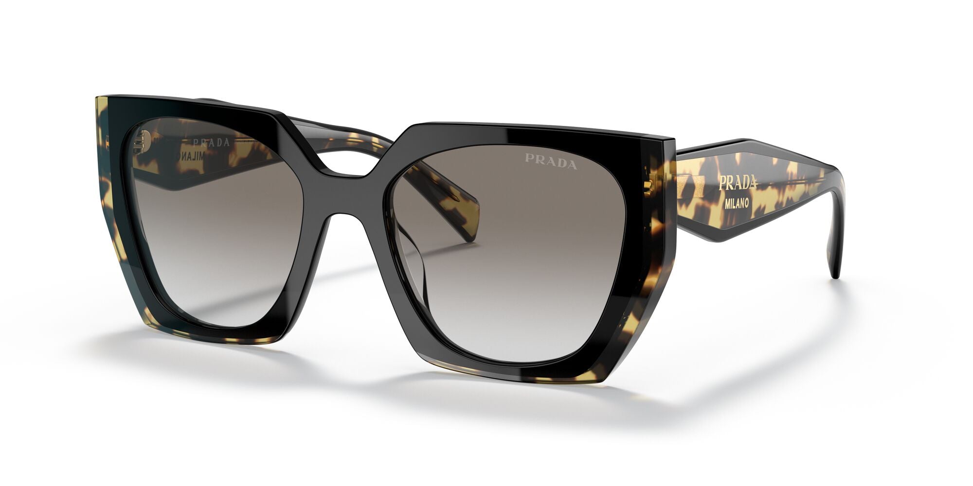 PRADA, 0PR 15WS, 3890A7 Black/Medium Tortoise, 54