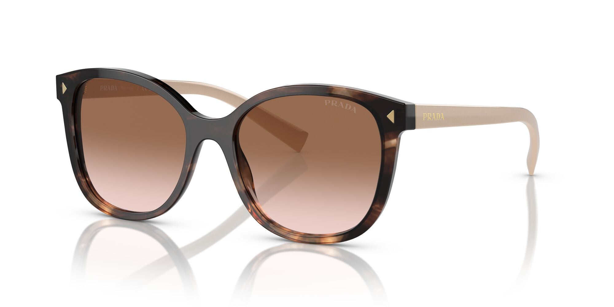 PRADA, 0PR 22ZSF, 07R0A6 Caramel Tortoise, 55