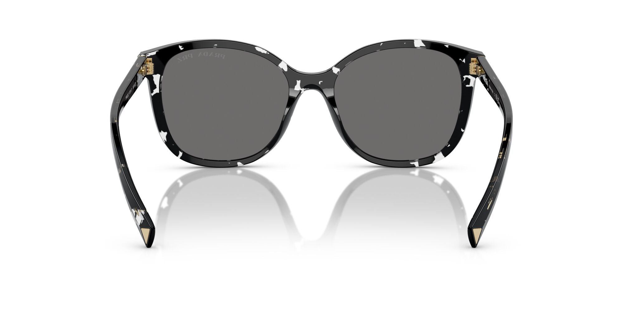 Prada PR 22ZS 15S5Z1 Black Crystal Tortoise 53mm Sunglasses