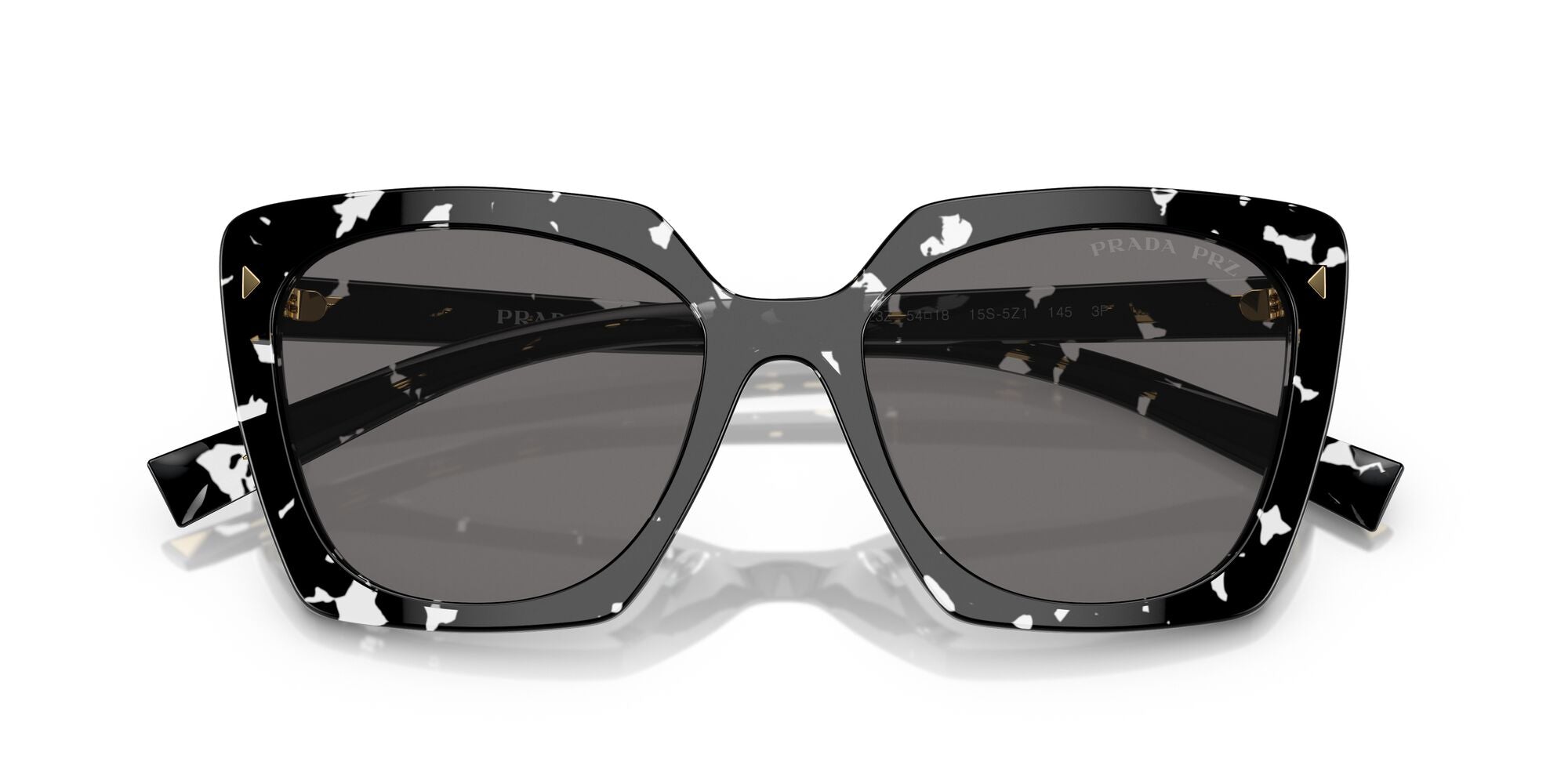 PRADA, 0PR 23ZS, 15S5Z1 Black Crystal Tortoise, 54