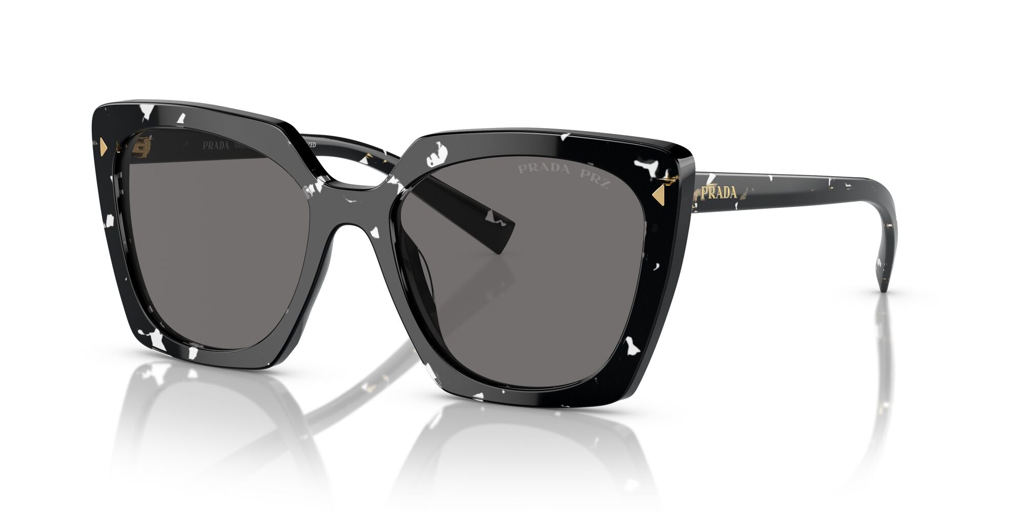 PRADA, 0PR 23ZS, 15S5Z1 Black Crystal Tortoise, 54