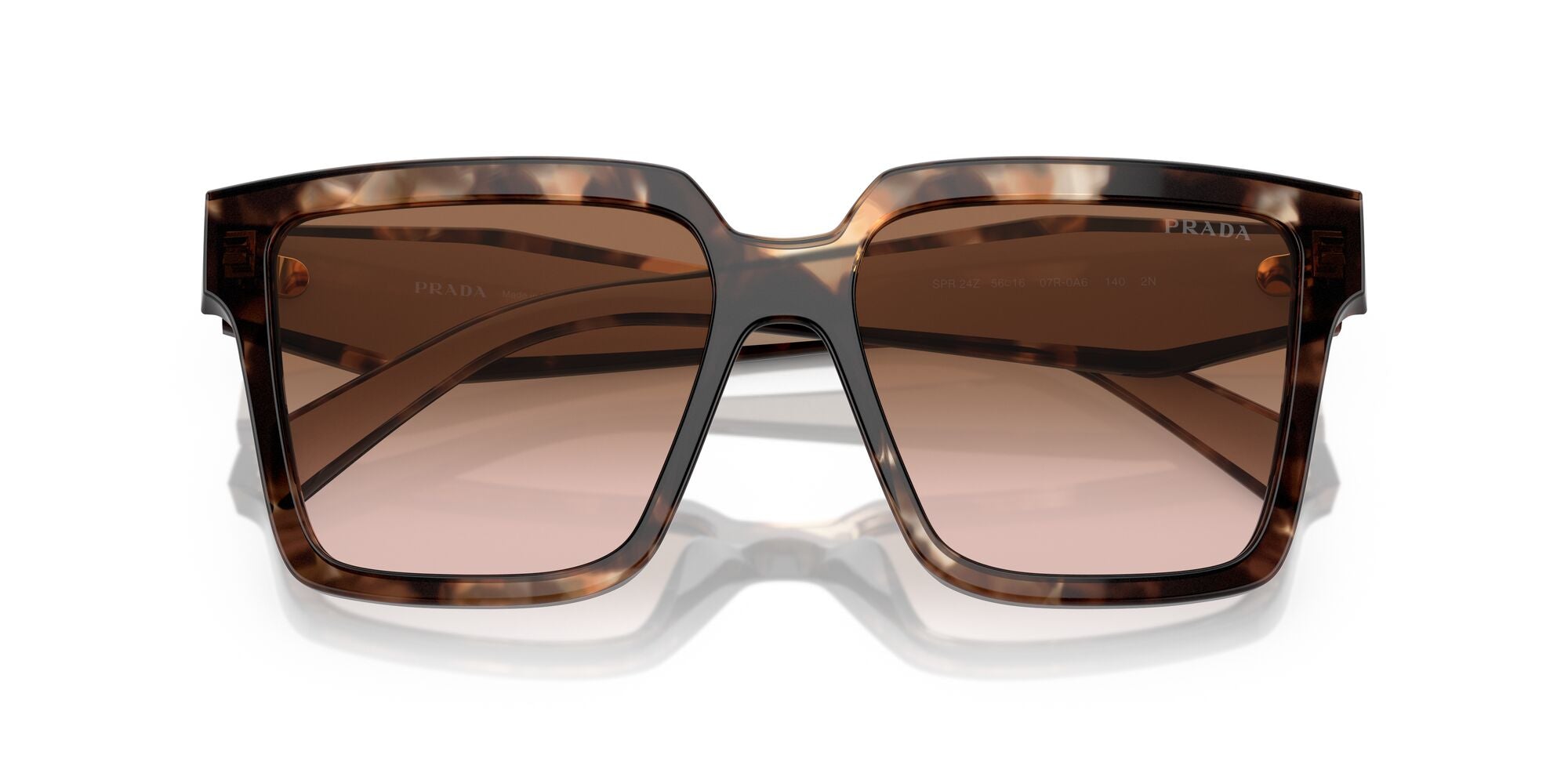 PRADA, 0PR 24ZS, 07R0A6 Caramel Tortoise, 56