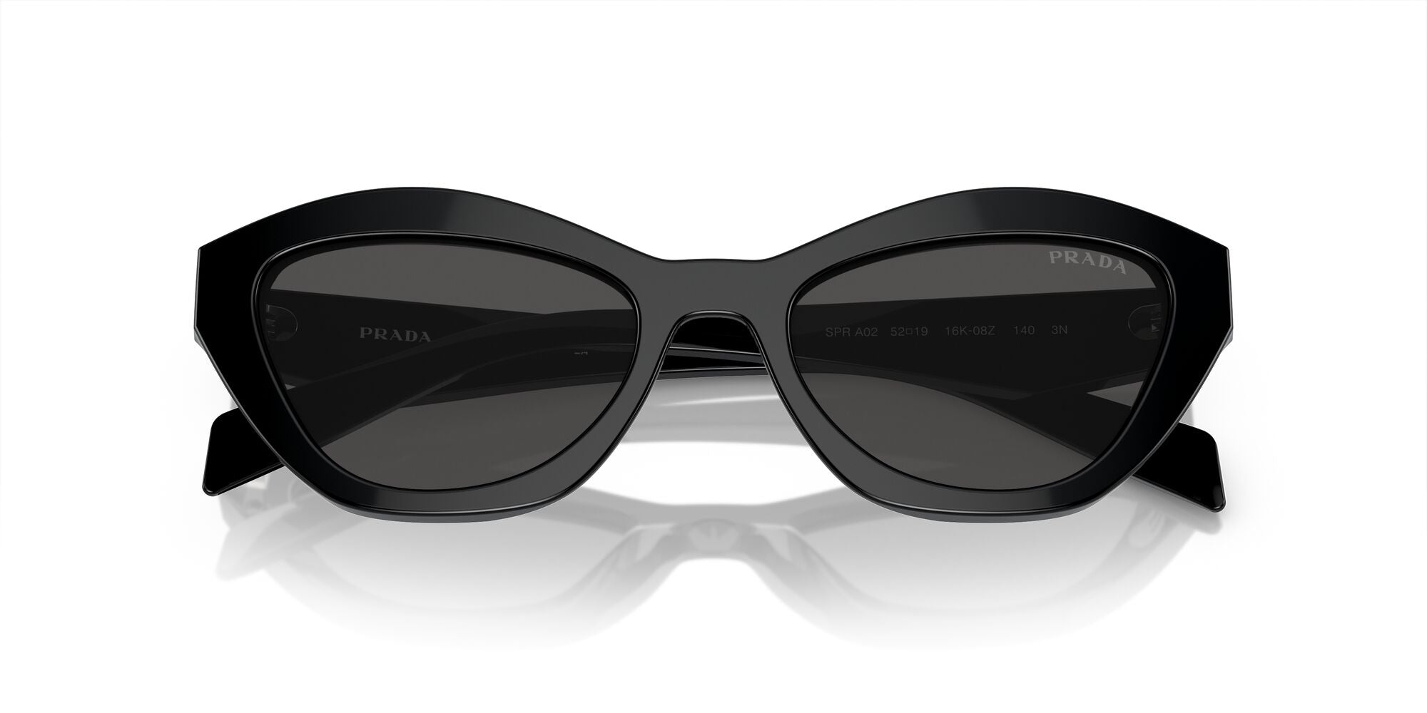 PRADA, 0PR A02S, 16K08Z Black, 52