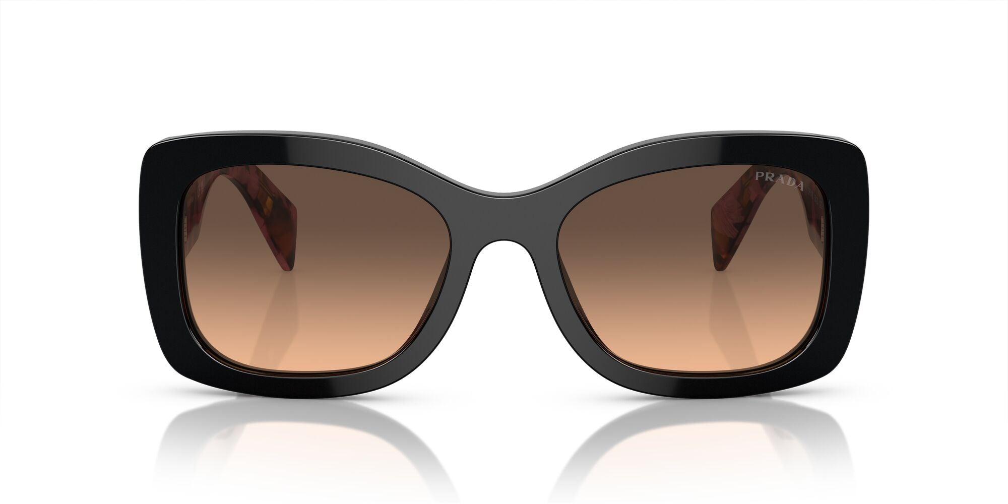 PRADA, 0PR A08SF, 12O50C Mahogany, 57