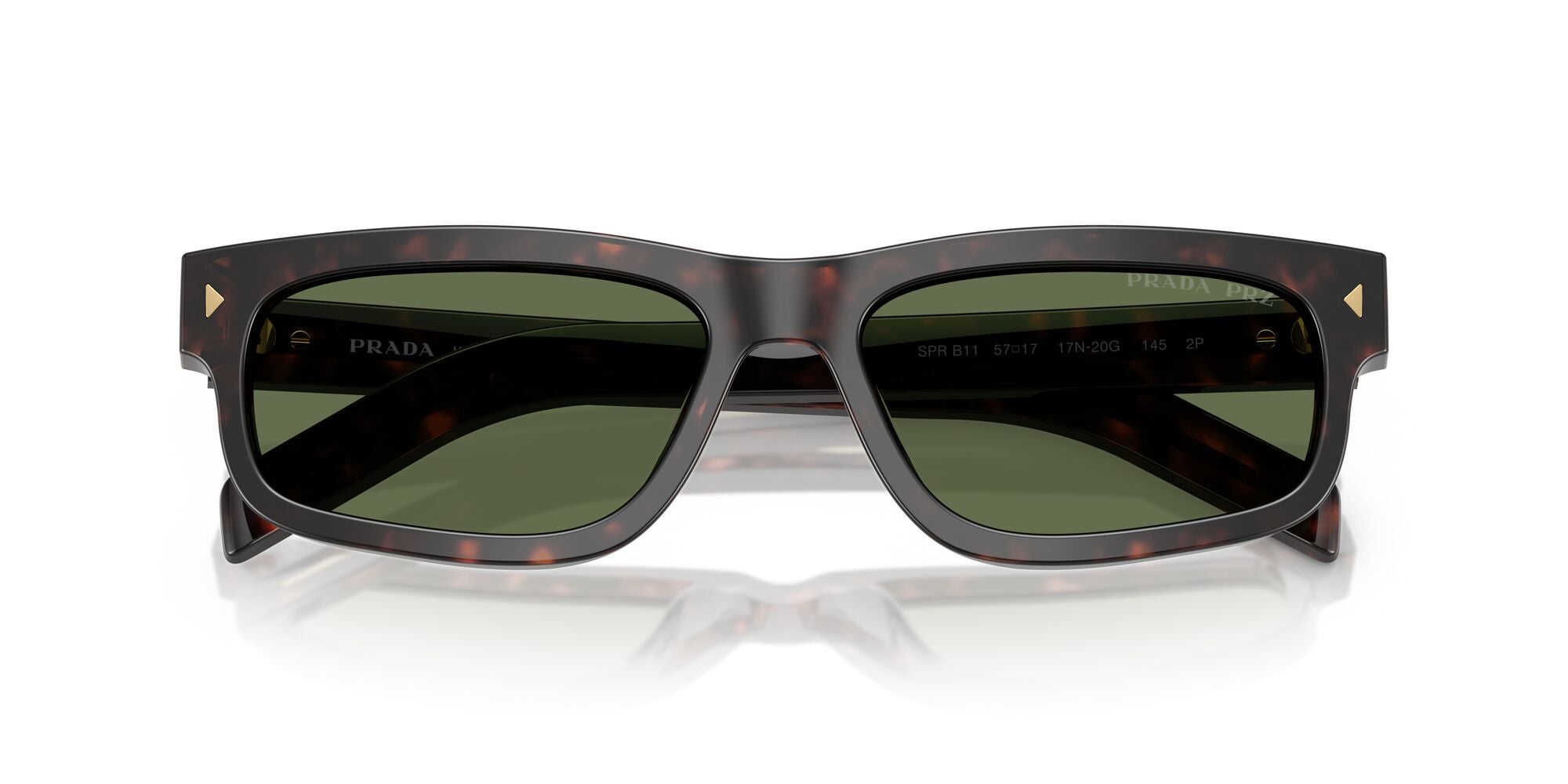 PRADA, 0PR B11S, 17N20G Root Tortoise, 57