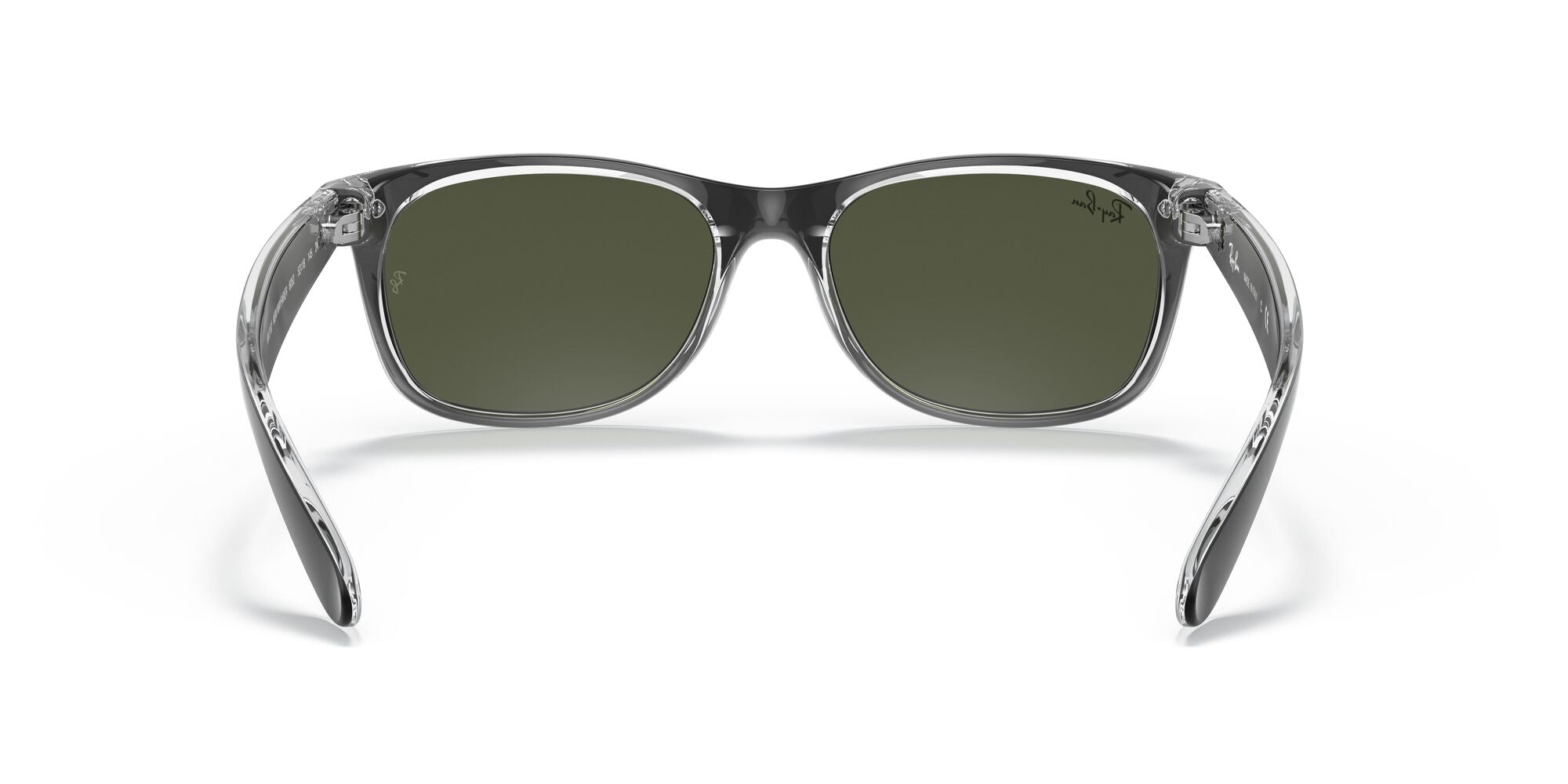 Ray-Ban New Wayfarer RB2132 6052 Black On Transparent 55mm | Eye Concepts Australia