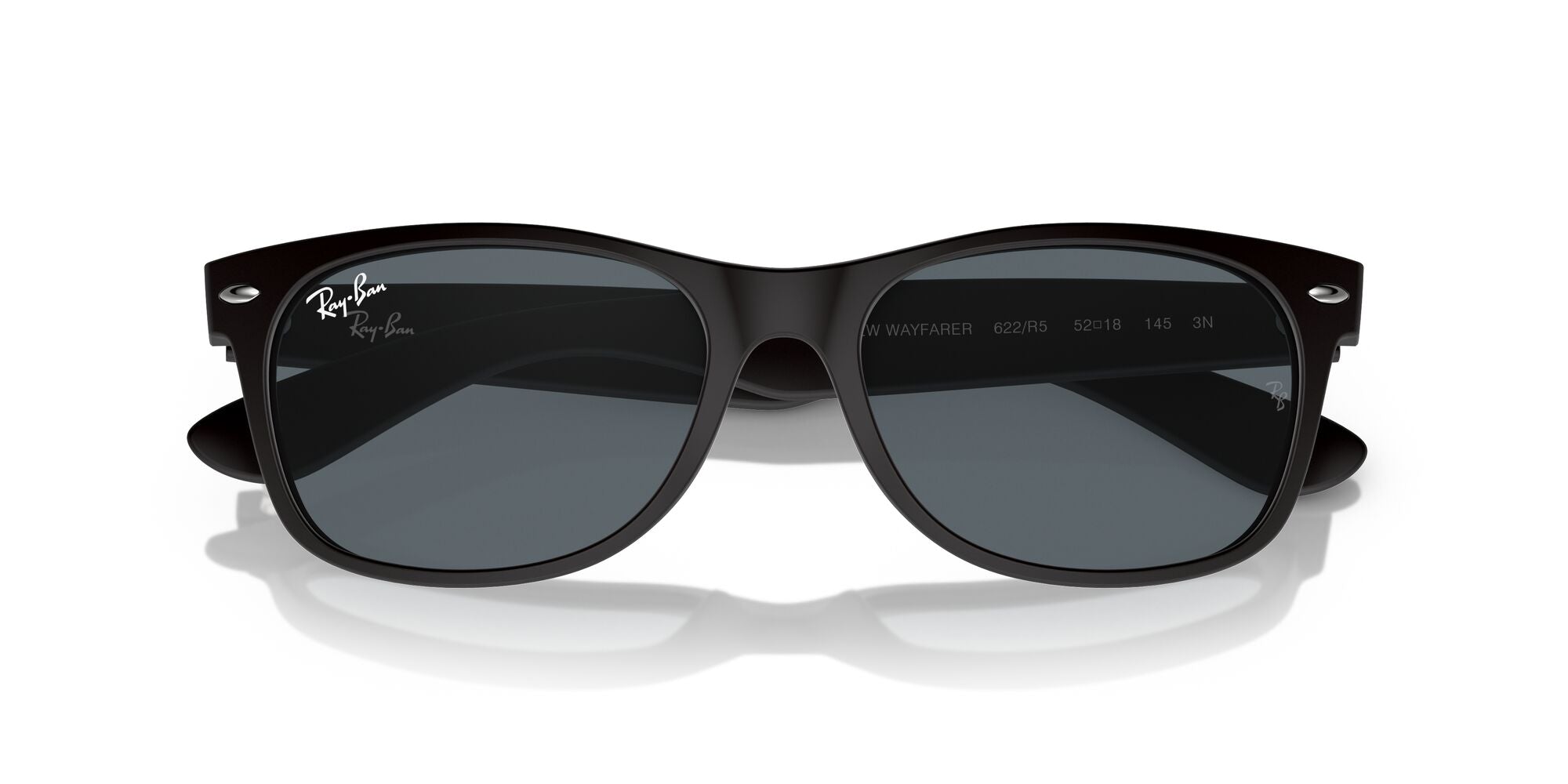 Ray-Ban New Wayfarer RB2132 622/R5 Black 58mm Sunglasses