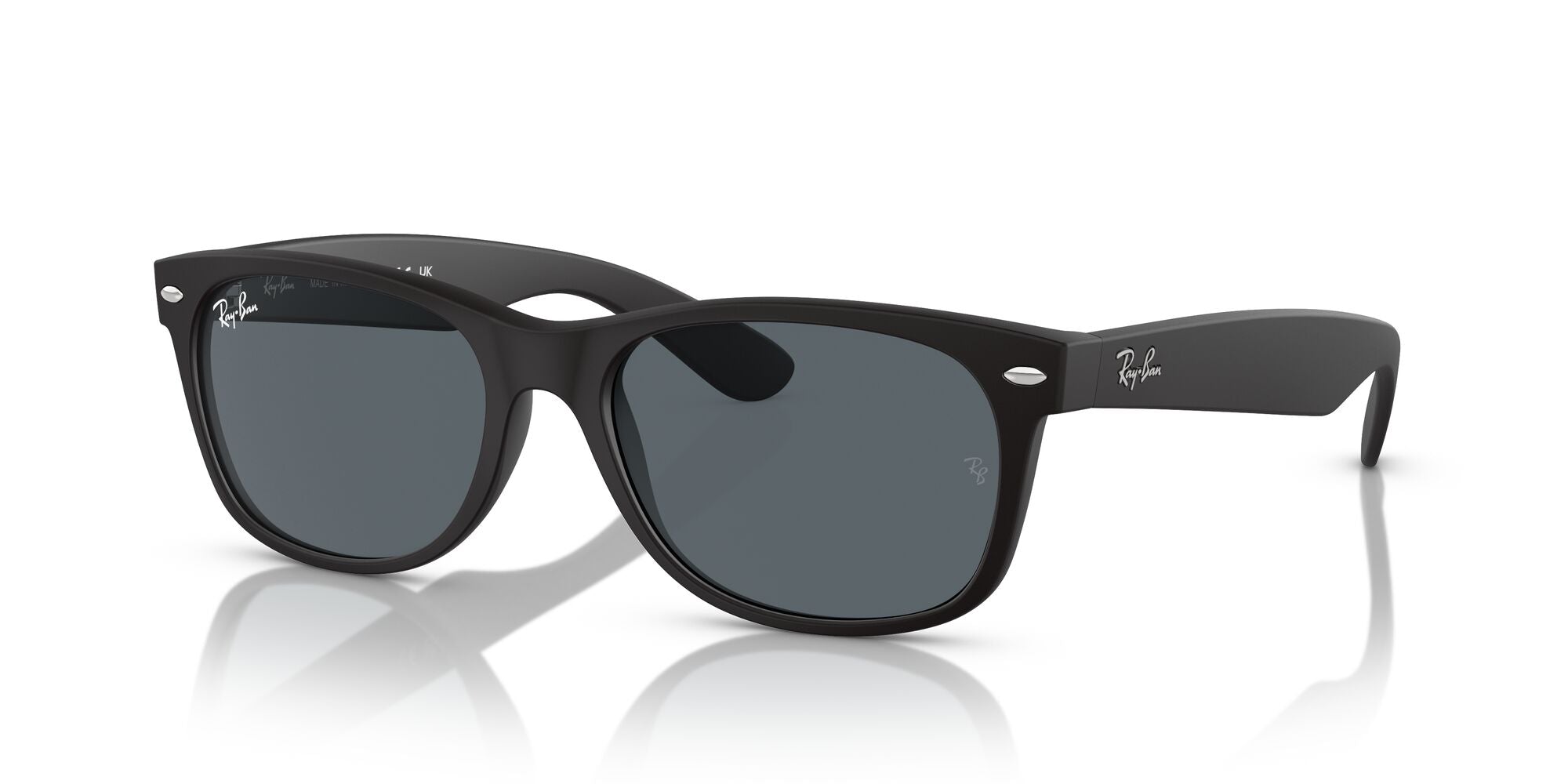 Ray-Ban New Wayfarer RB2132 622/R5 Black 58mm Sunglasses