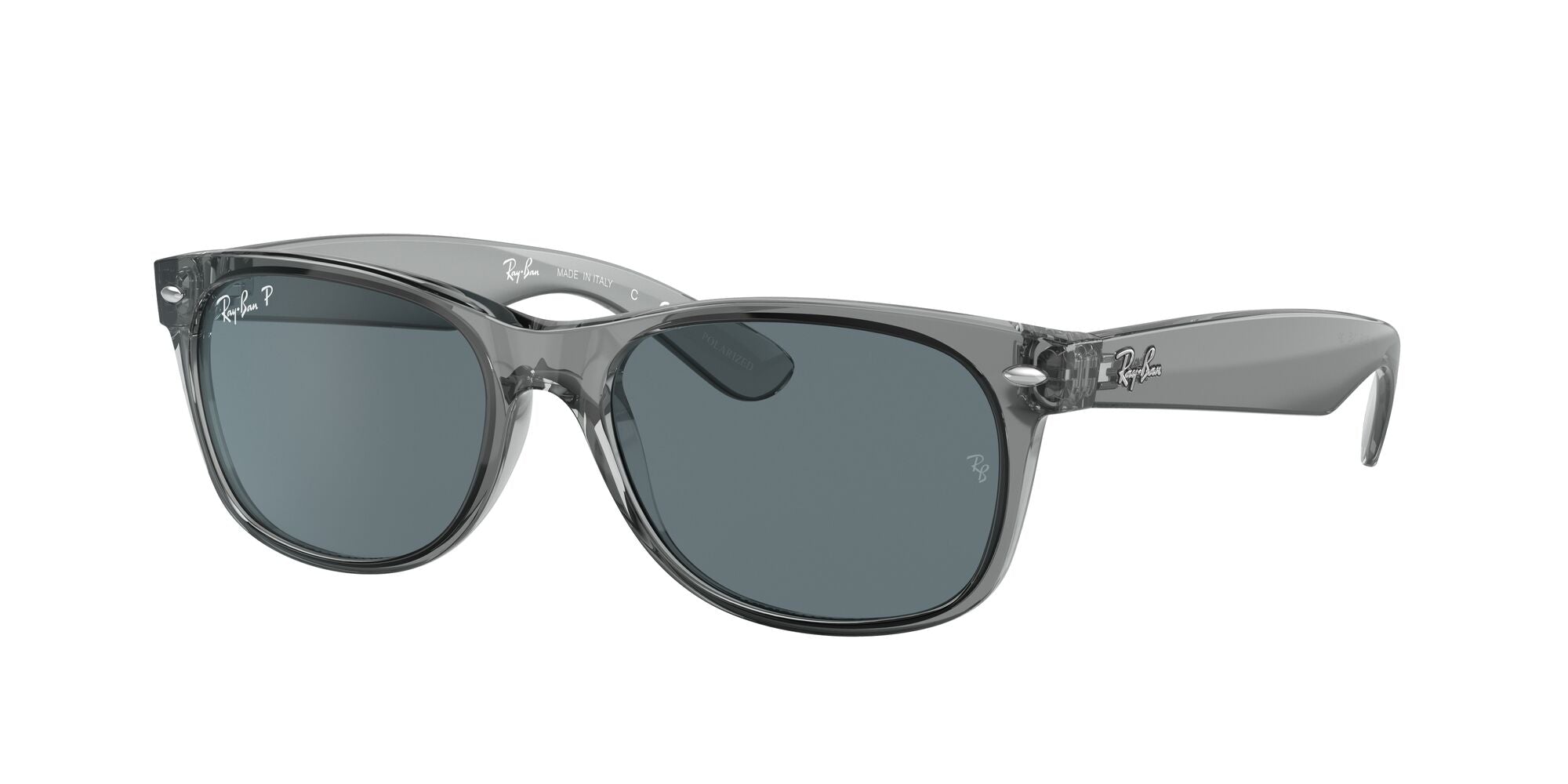 Ray-Ban New Wayfarer RB2132 64503R Transparent Grey 55mm | Eye Concepts Australia