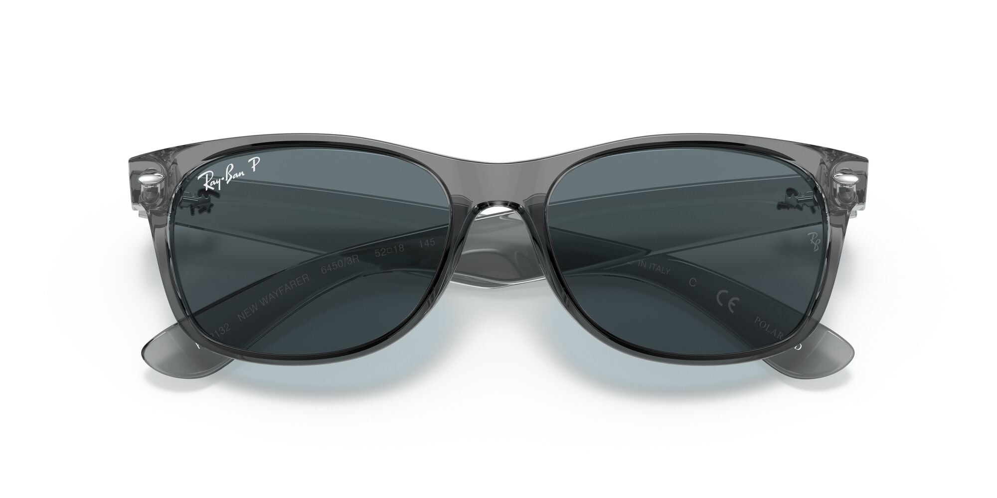 Ray-Ban New Wayfarer RB2132 64503R Transparent Grey 55mm | Eye Concepts Australia