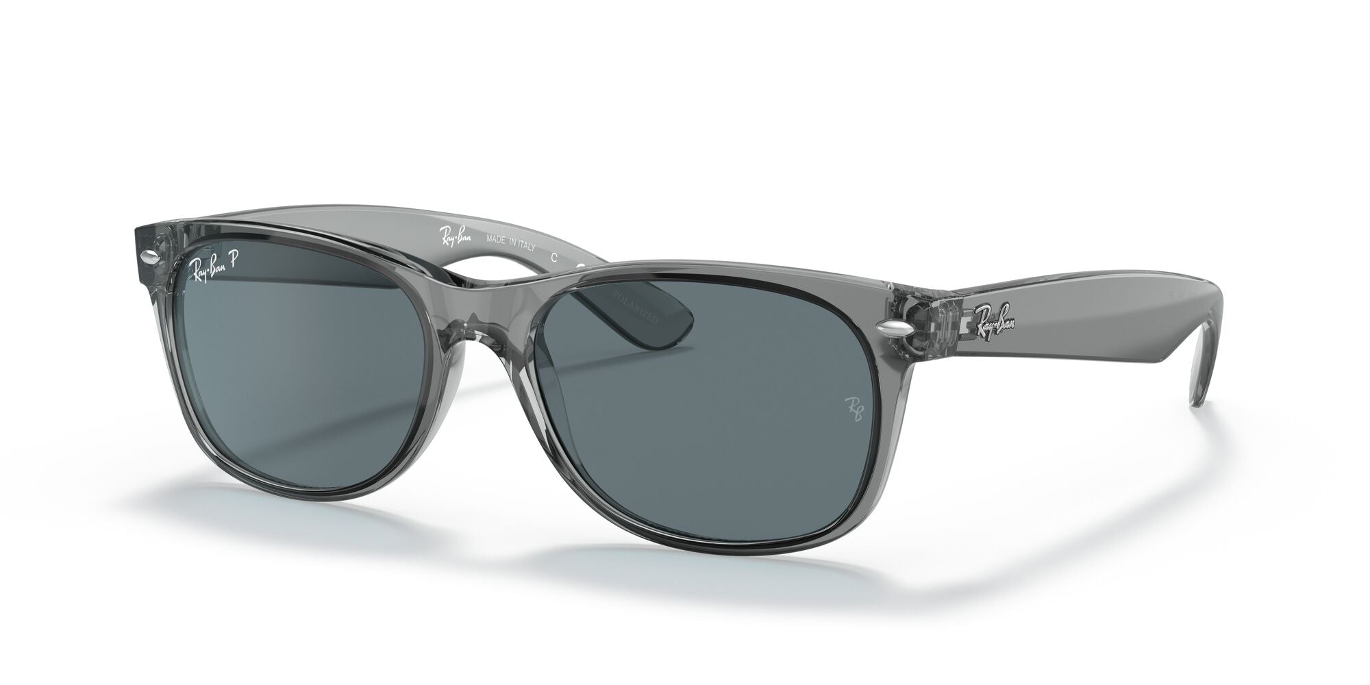 Ray-Ban New Wayfarer RB2132 64503R Transparent Grey 55mm | Eye Concepts Australia