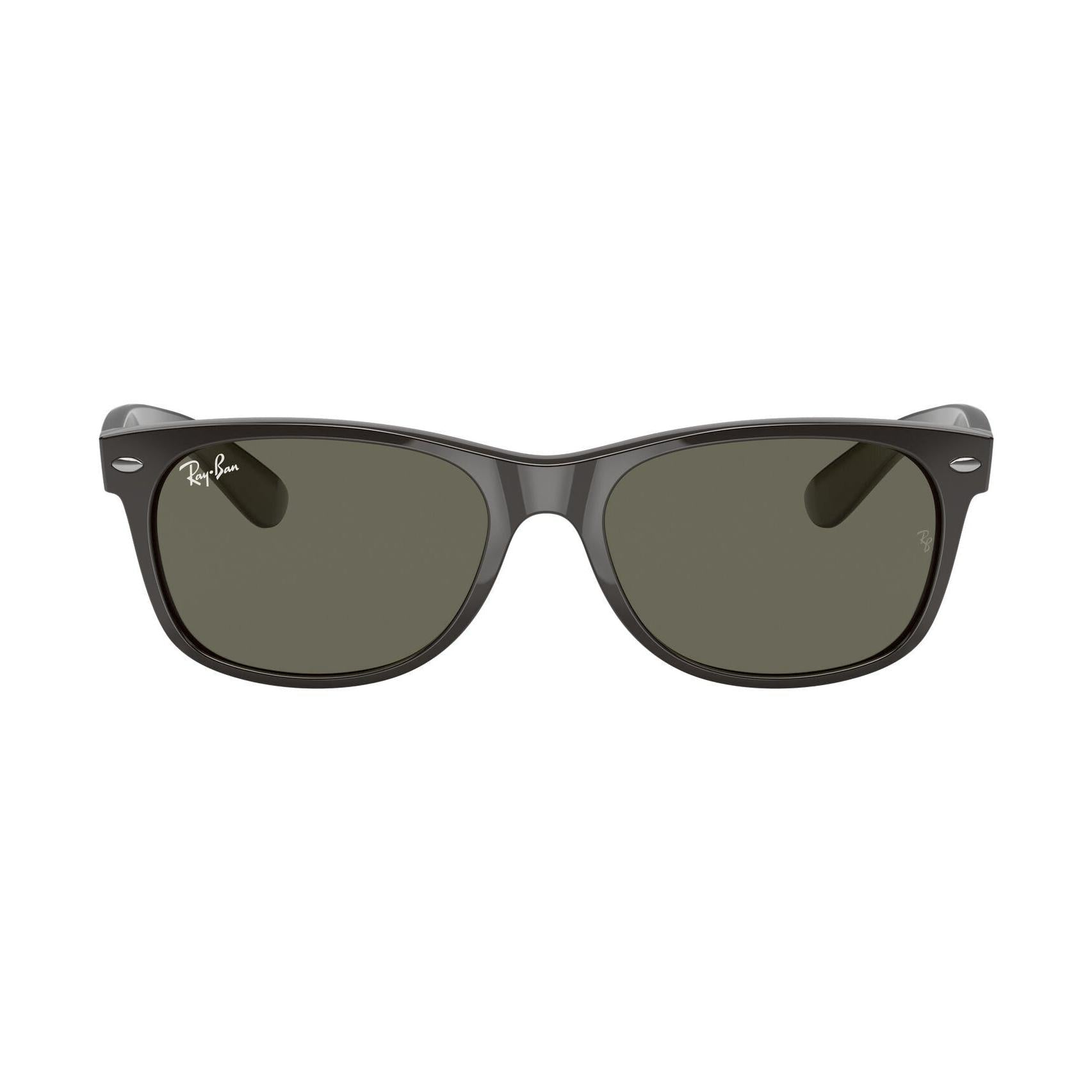 Ray-Ban New Wayfarer RB2132 901L Matte Black / Crystal Green