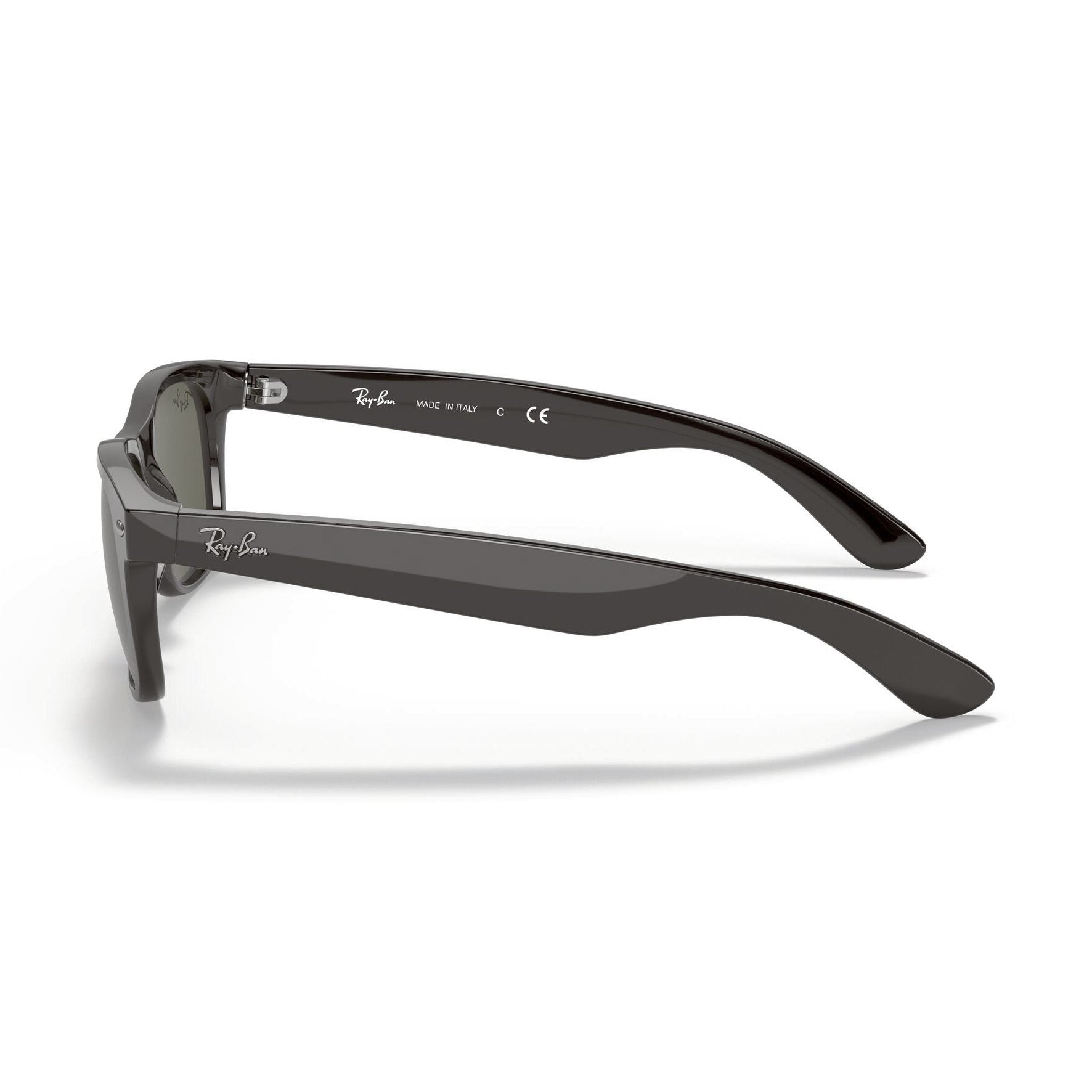 Ray-Ban New Wayfarer RB2132 901L Matte Black / Crystal Green