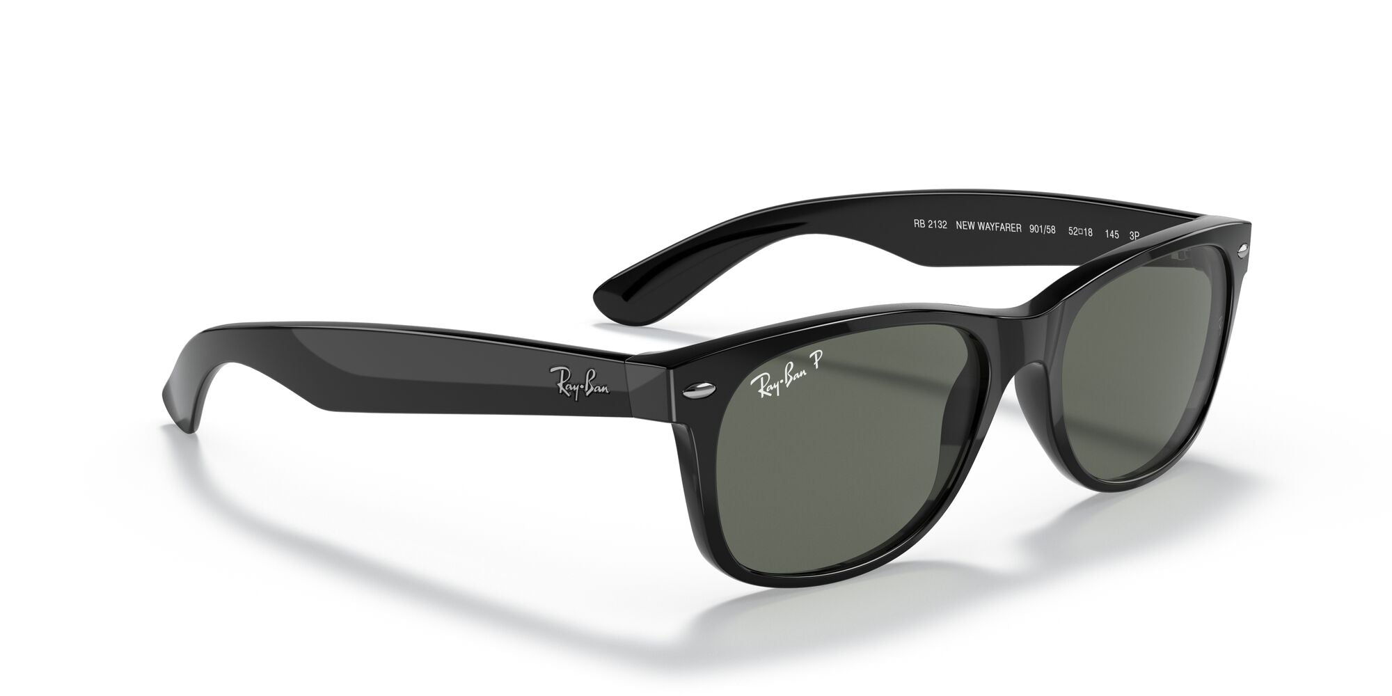 RAY-BAN NEW WAYFARER, 0RB2132, 901/58 Black, 55